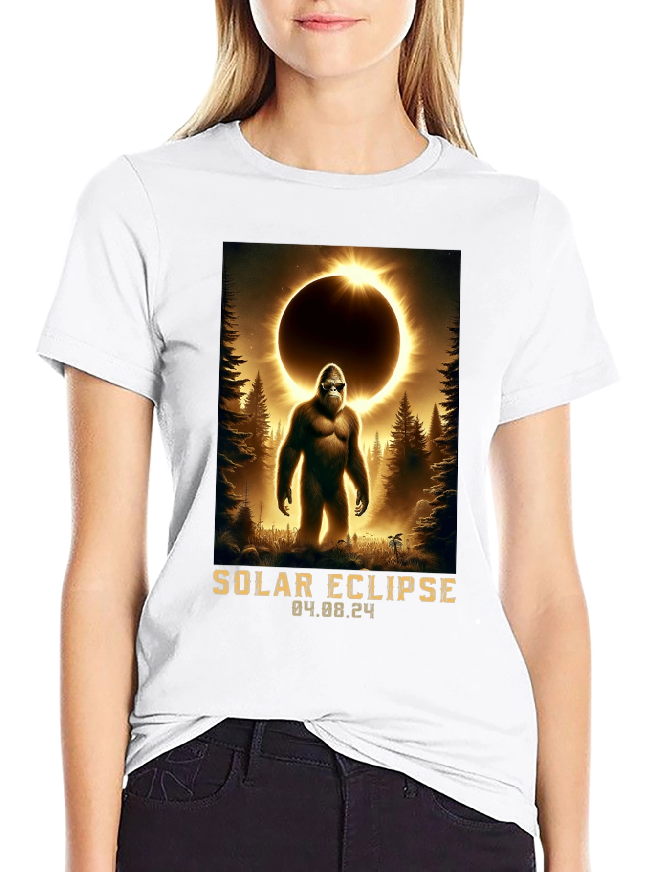 Solar Eclipse Bigfoot T-Shirt