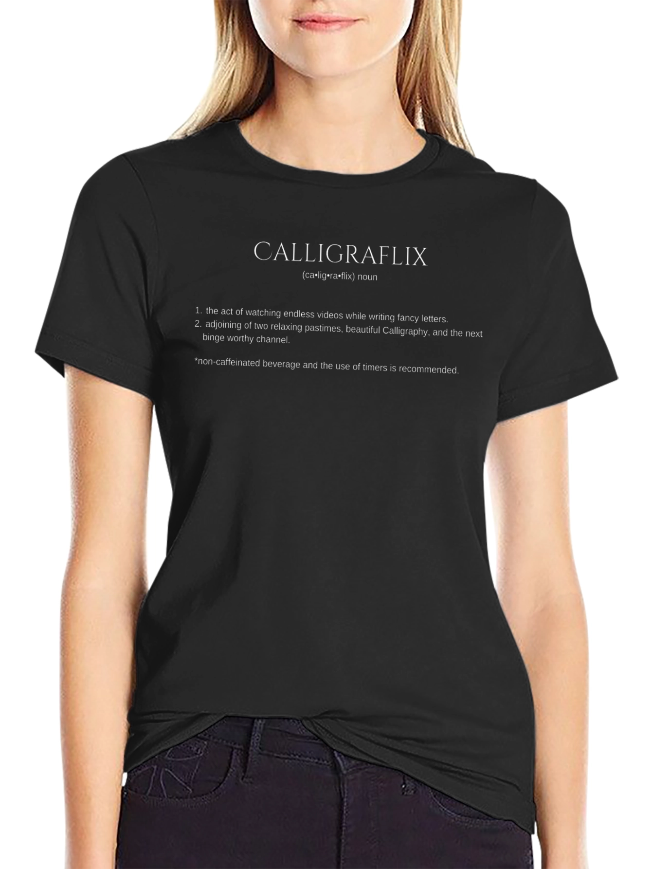 Calligraflix Definition Graphic Tee