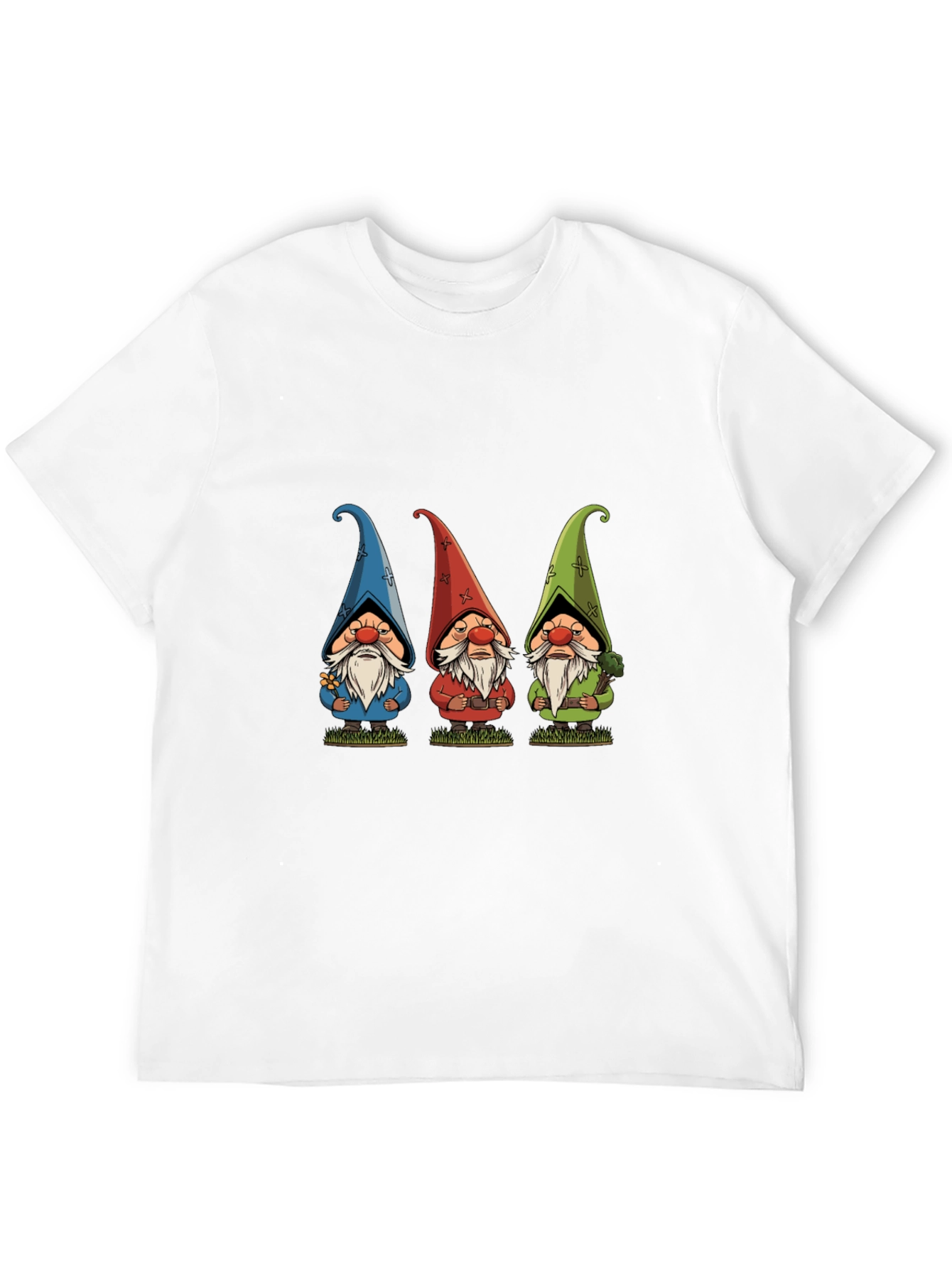 Three Gnome Black T-Shirt - Unique Design