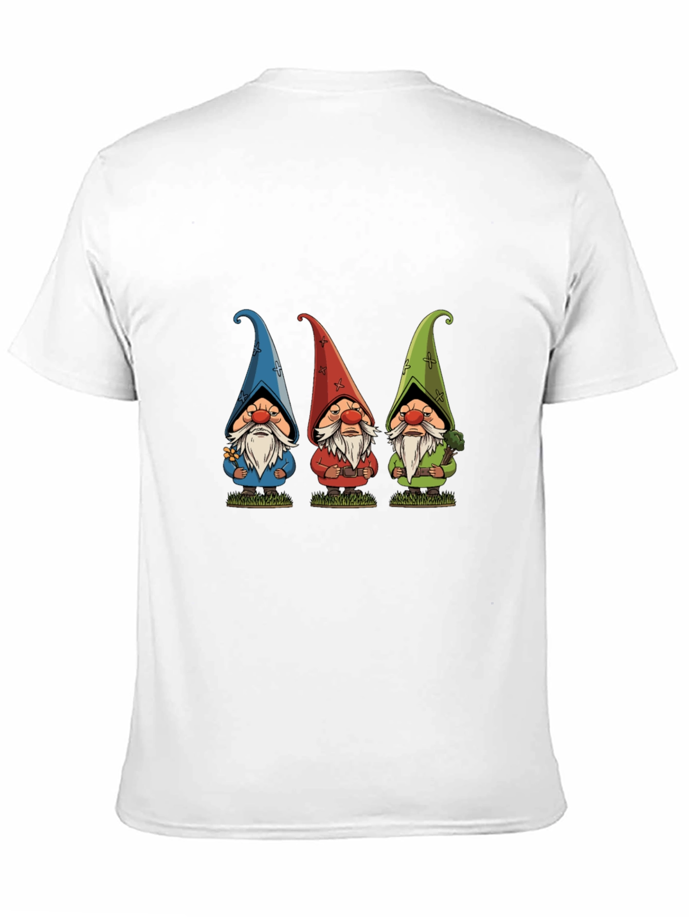 Three Gnome Black T-Shirt - Unique Design