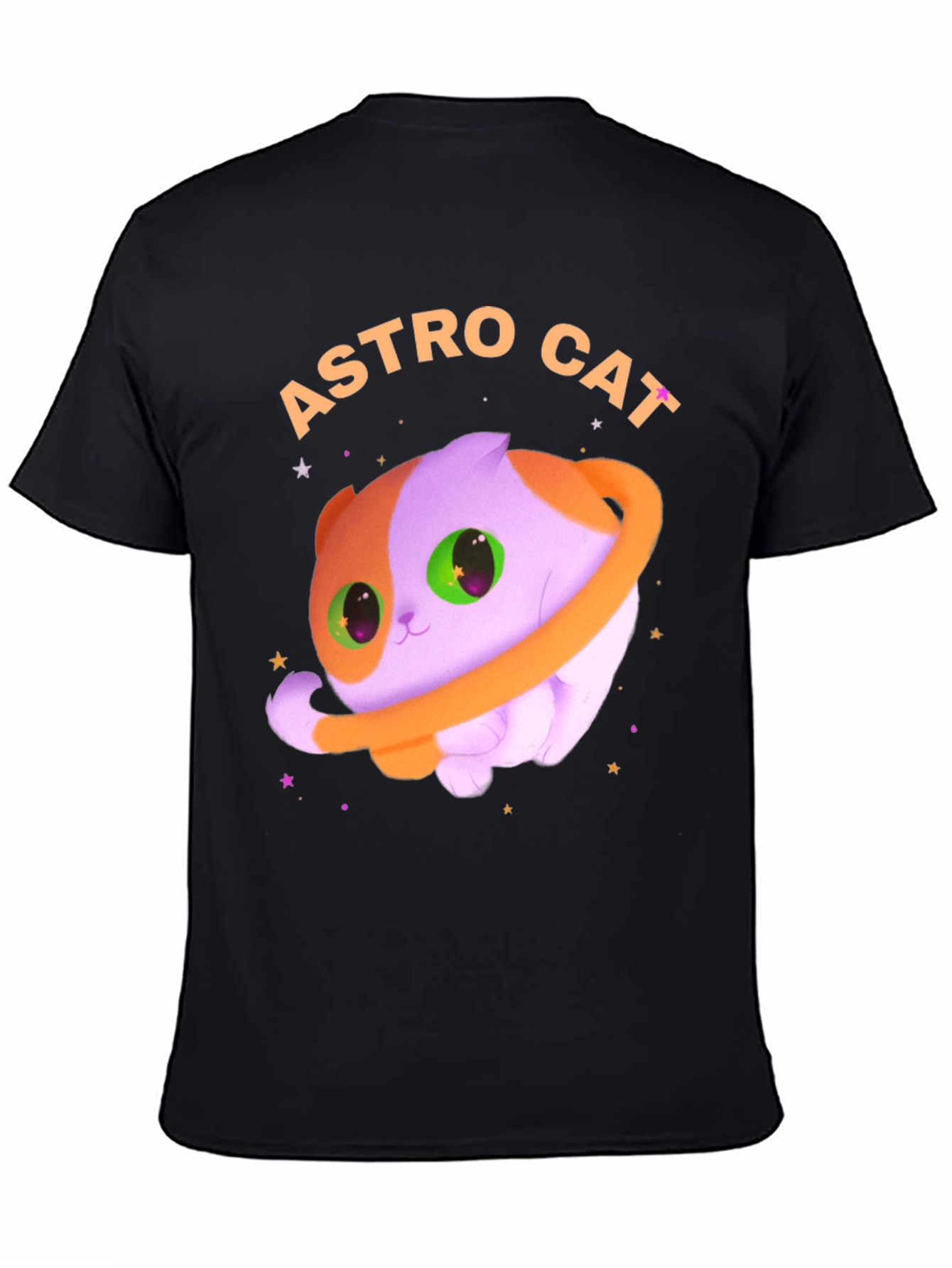 Astro Cat Graphic Tee - Space Kitten T-Shirt