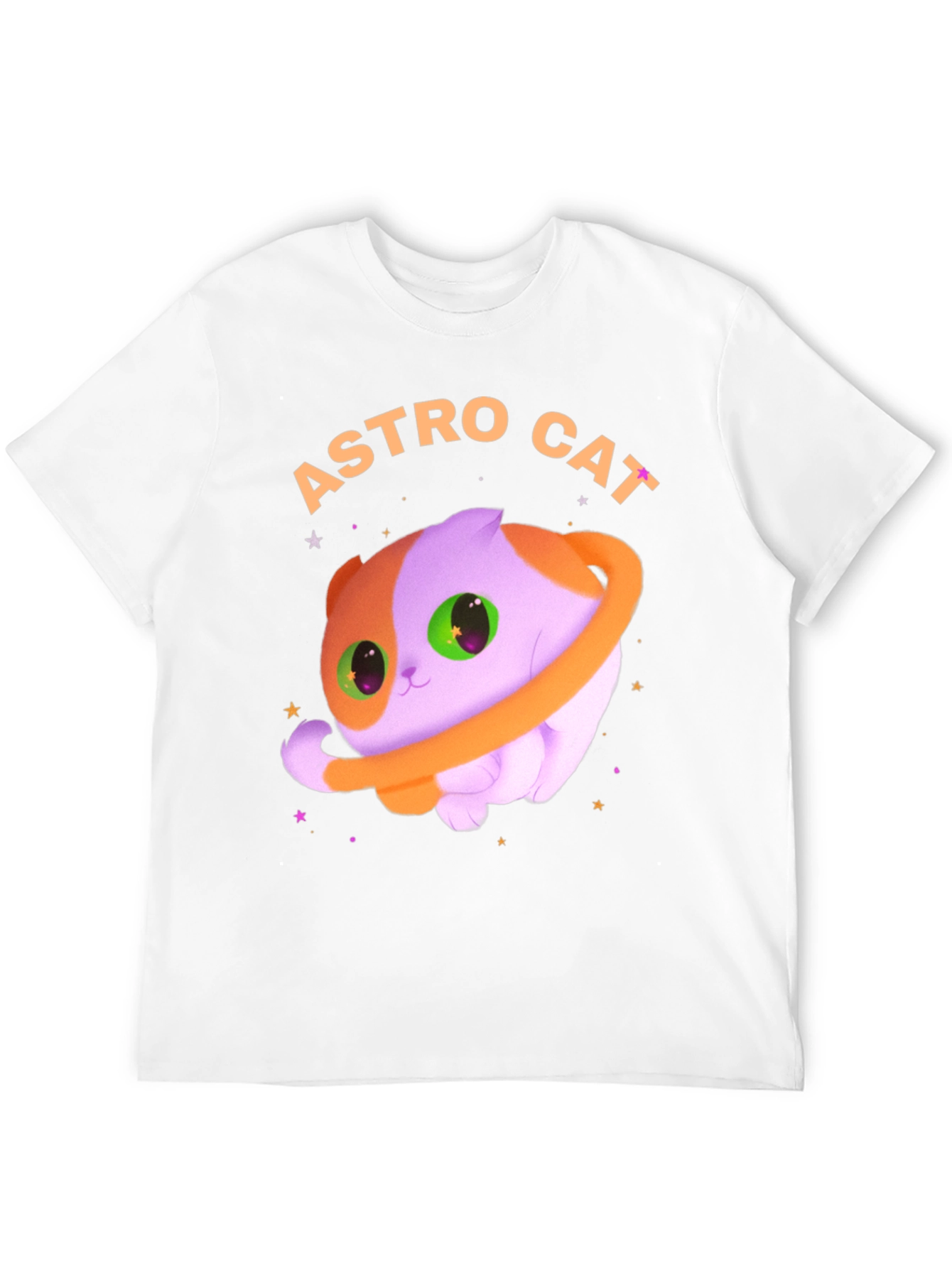 Astro Cat Graphic Tee - Space Kitten T-Shirt