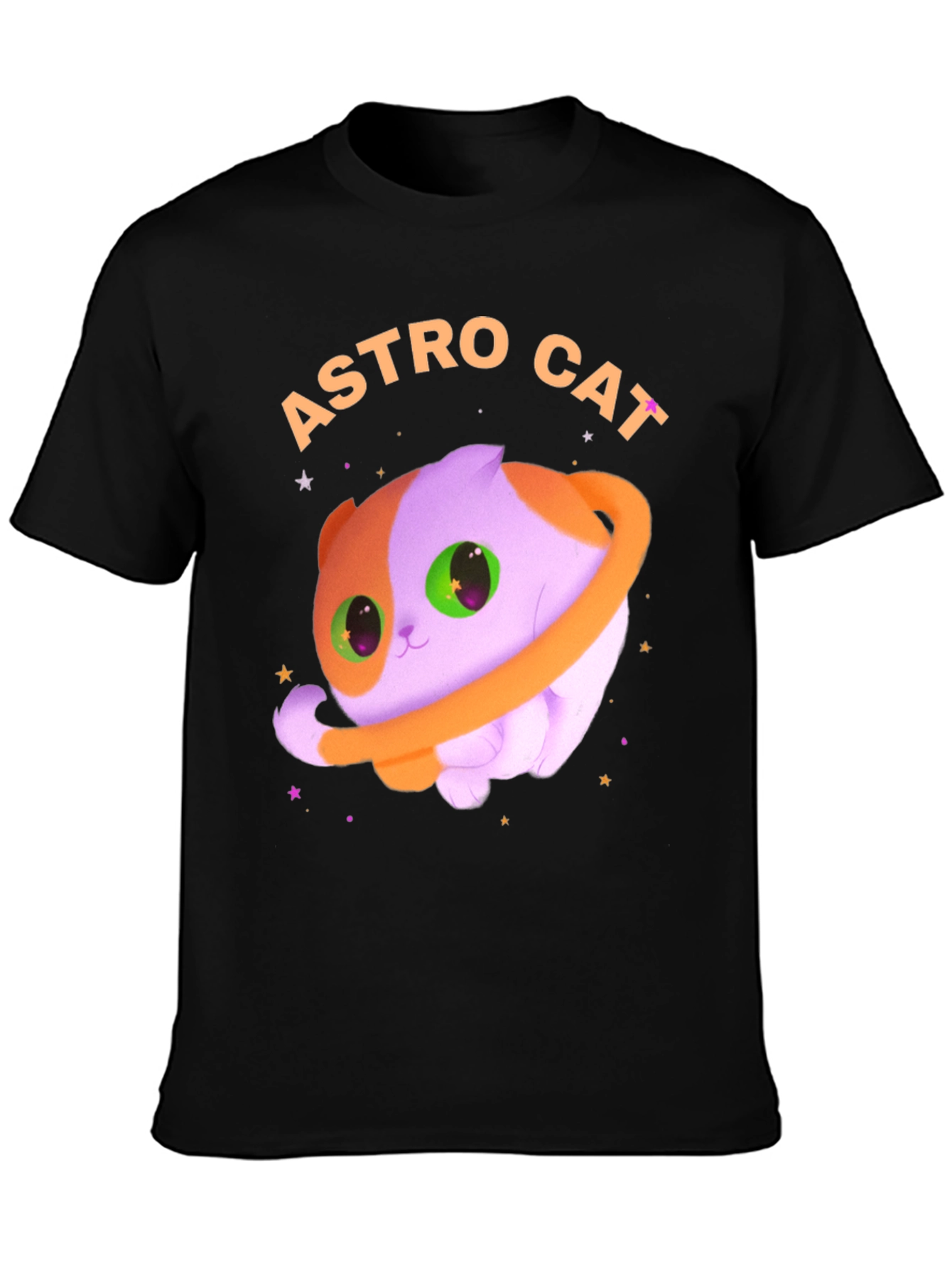 Astro Cat Graphic Tee - Space Kitten T-Shirt