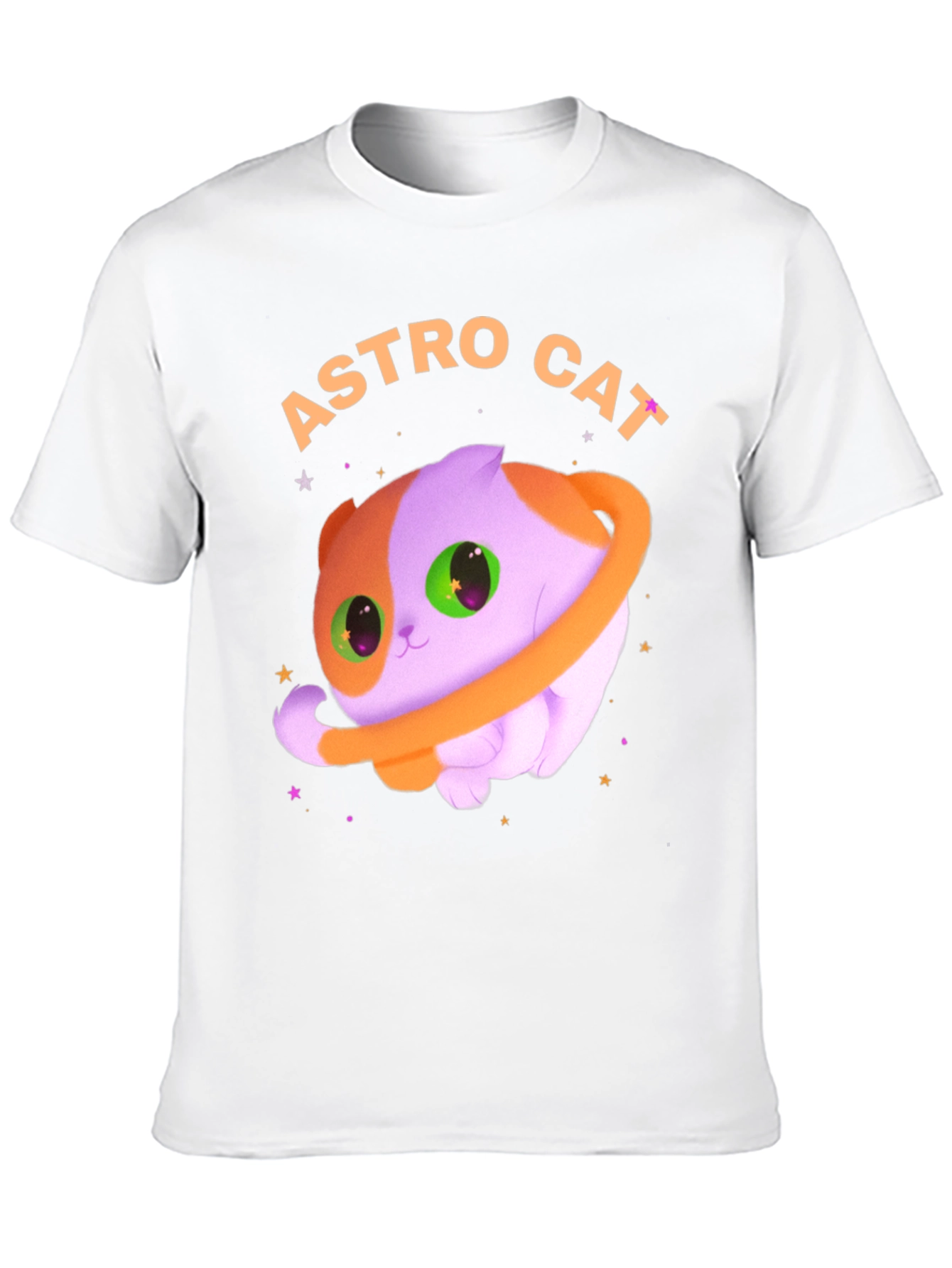 Astro Cat Graphic Tee - Space Kitten T-Shirt