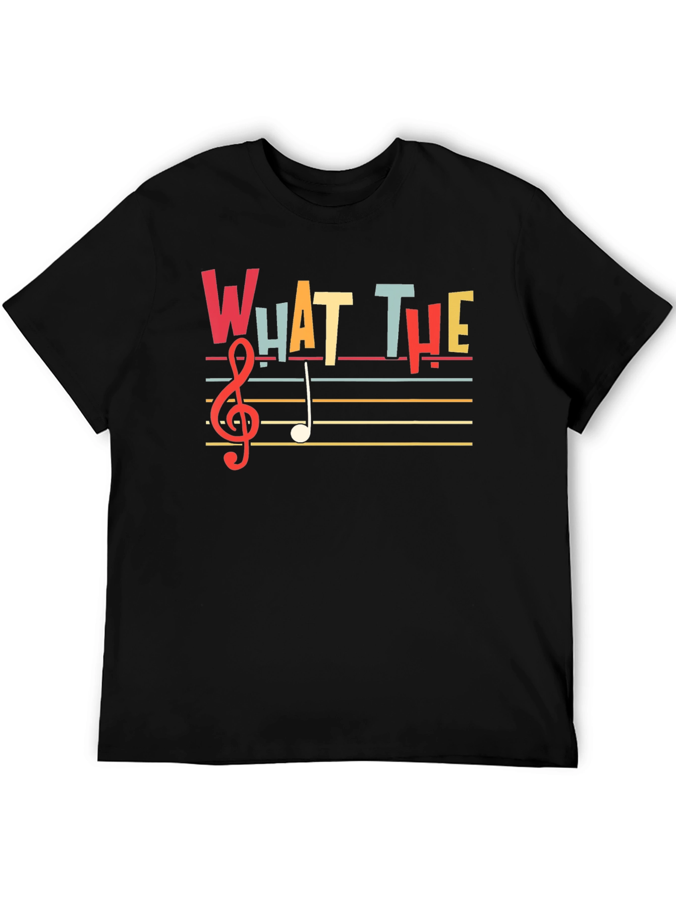 What The Music T-Shirt - Treble Clef Design