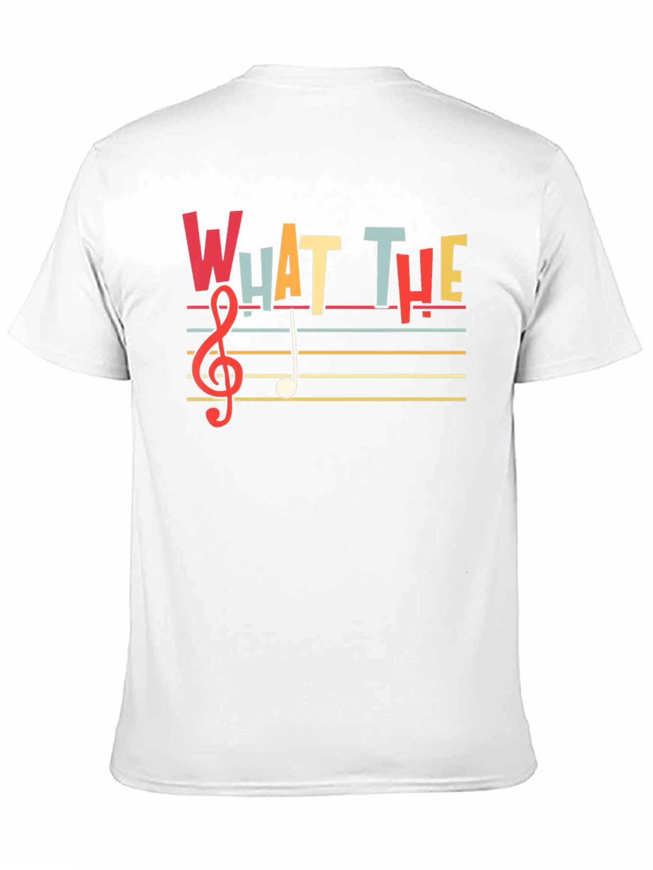What The Music T-Shirt - Treble Clef Design