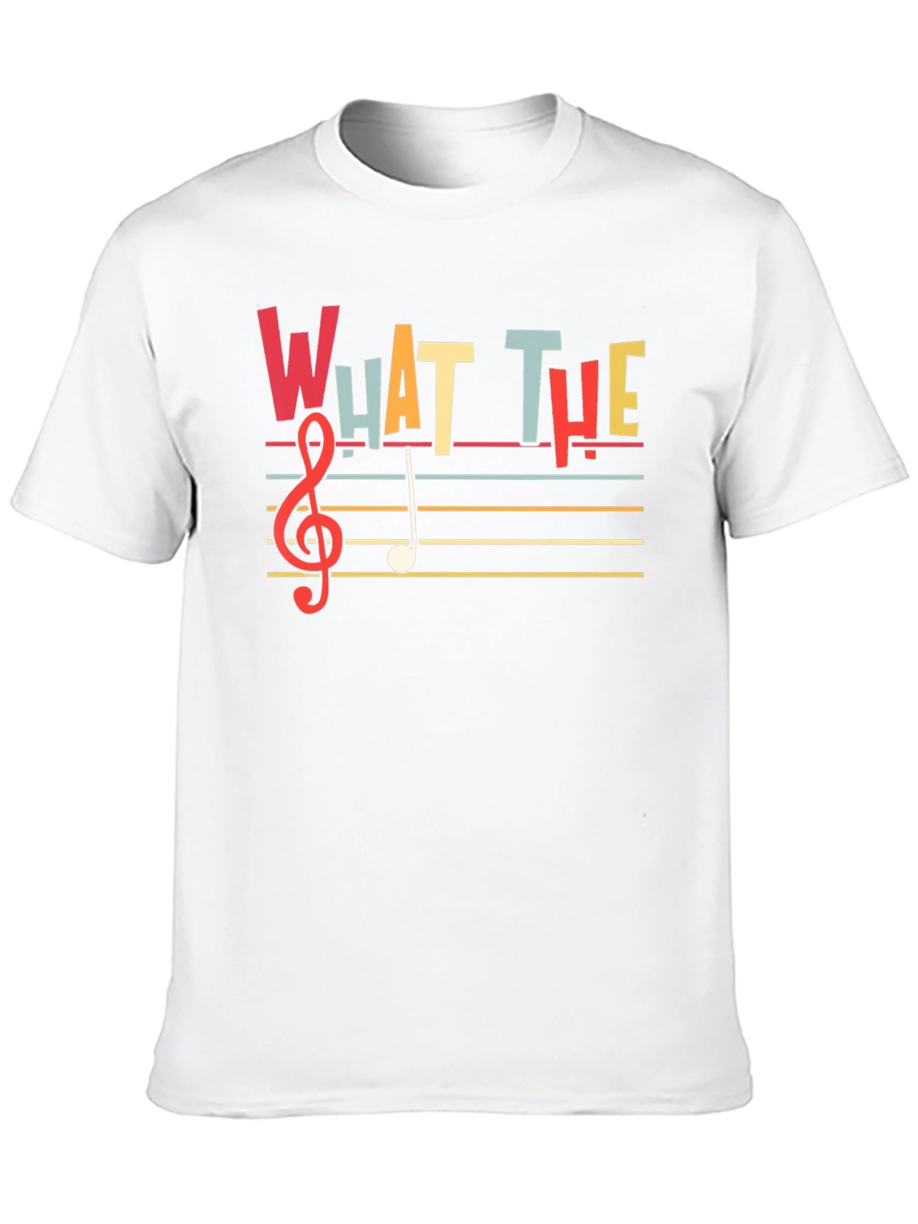 What The Music T-Shirt - Treble Clef Design
