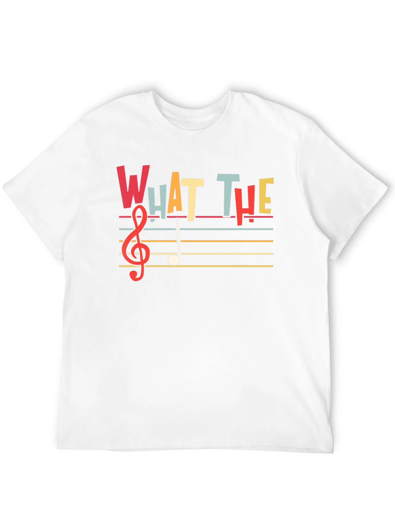 What The Music T-Shirt - Treble Clef Design