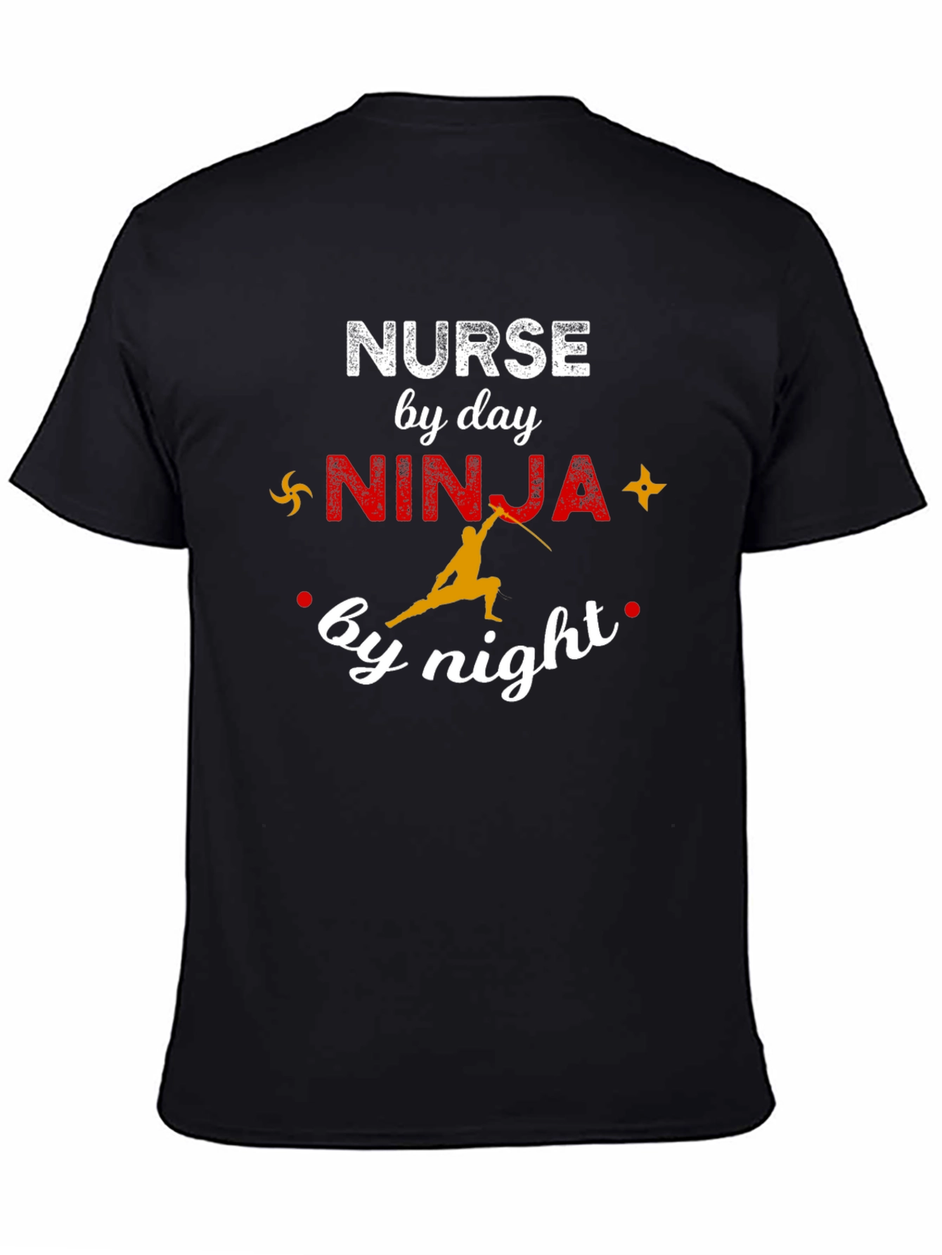 Nurse by Day Ninja by Night Graphic T-Shirt