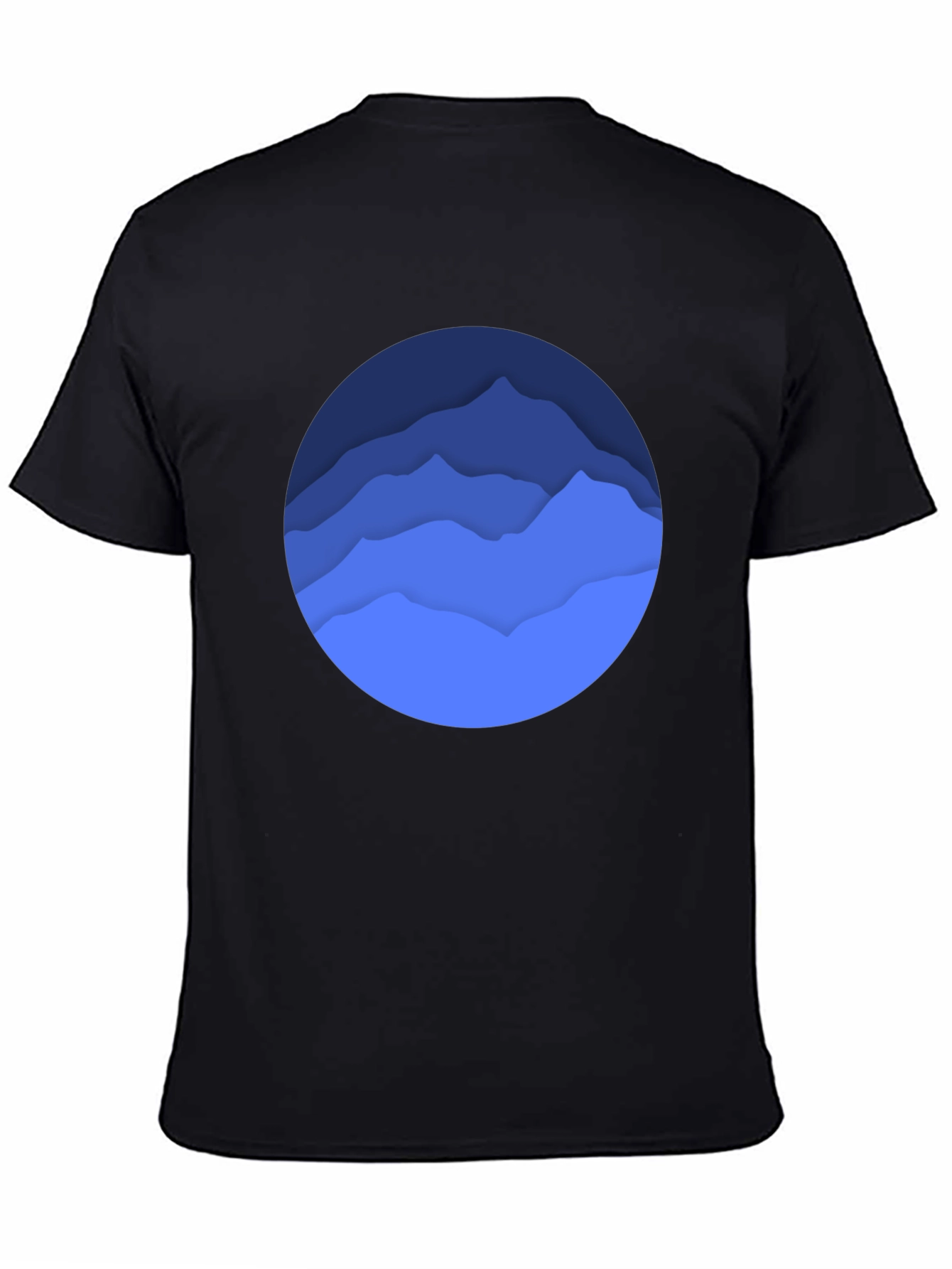 Mountainscape Graphic Black T-Shirt