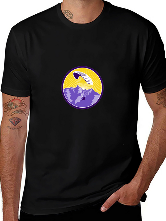 Paragliding Mountain Scene T-Shirt
