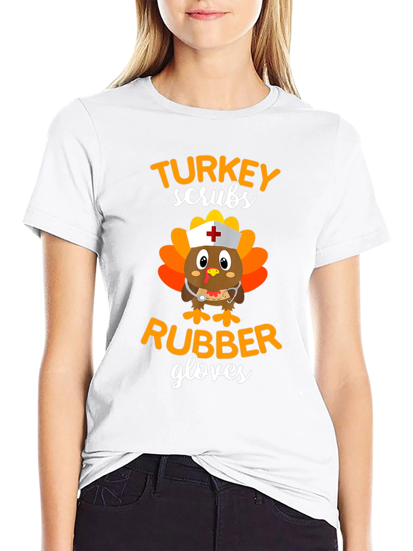Turkey Scrubs Rubber Gloves T-Shirt