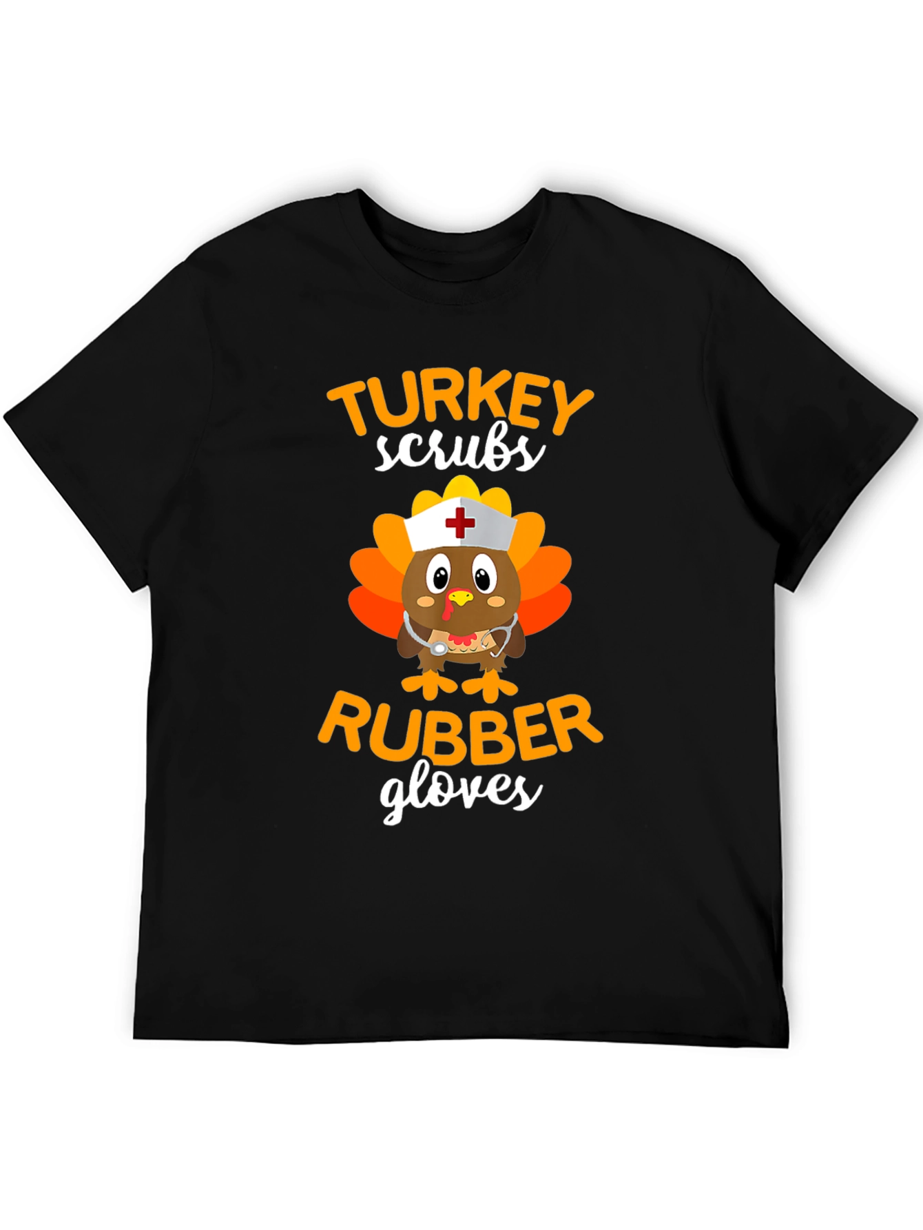 Turkey Scrubs Rubber Gloves T-Shirt