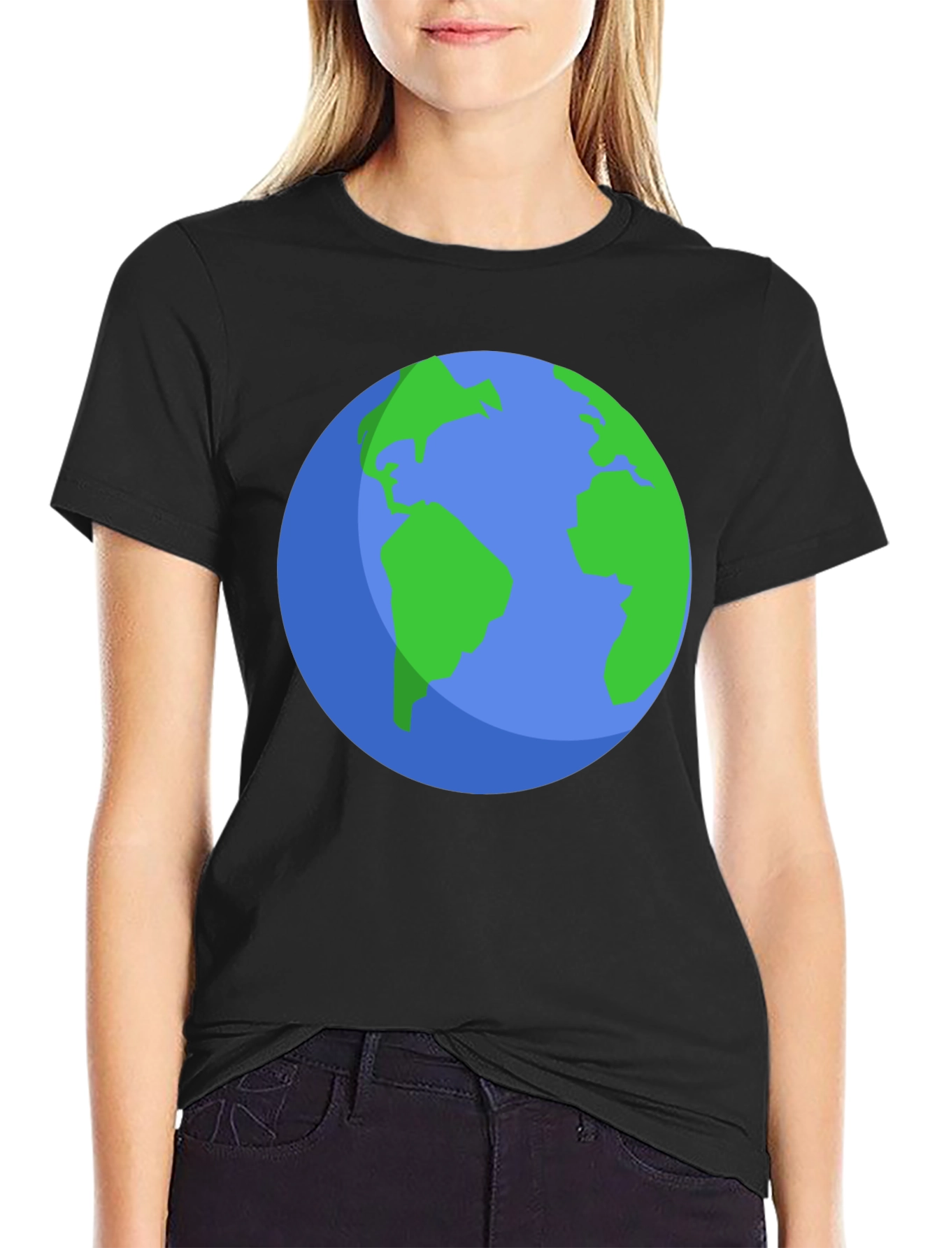 Earth Graphic Black T-Shirt