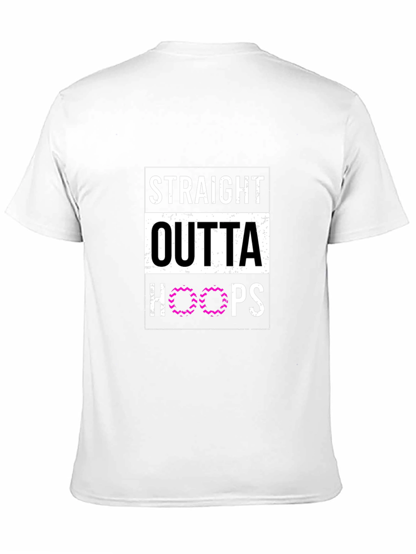 Straight Outta Hoops Black Graphic Tee