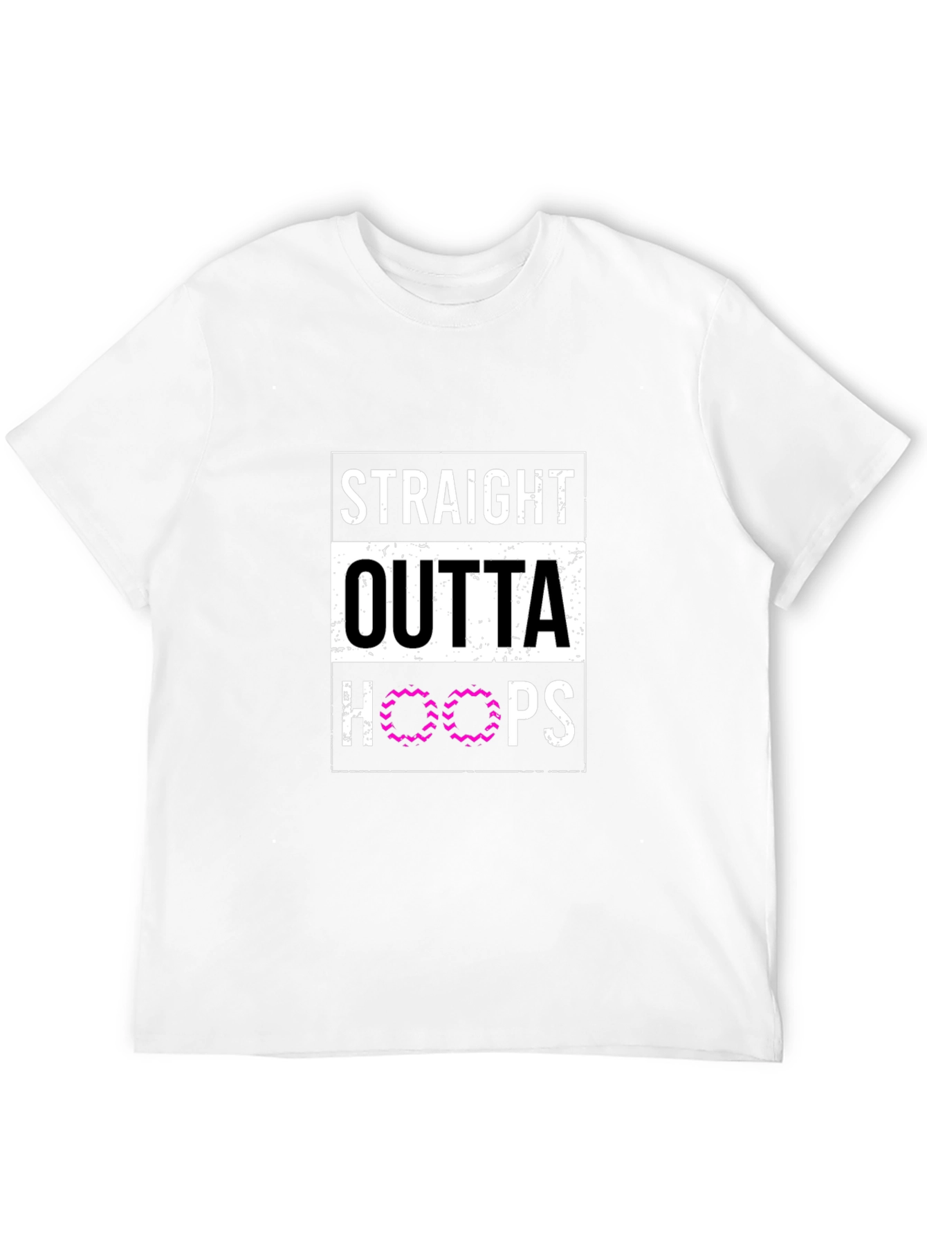 Straight Outta Hoops Black Graphic Tee