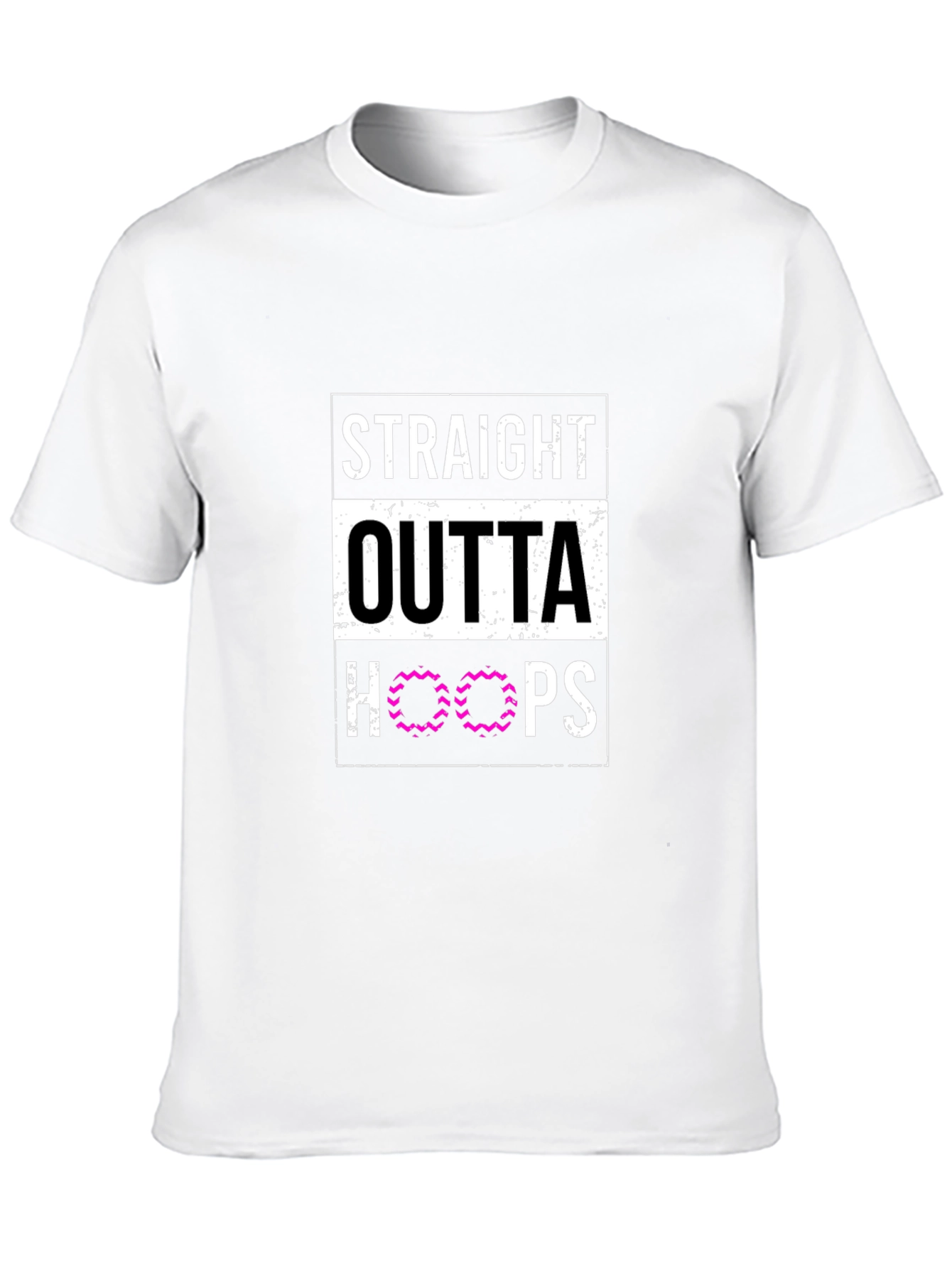 Straight Outta Hoops Black Graphic Tee