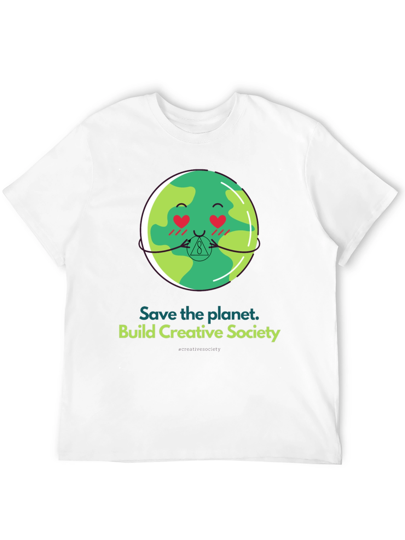 Save the Planet T-Shirt - Earth Emoji Graphic Tee