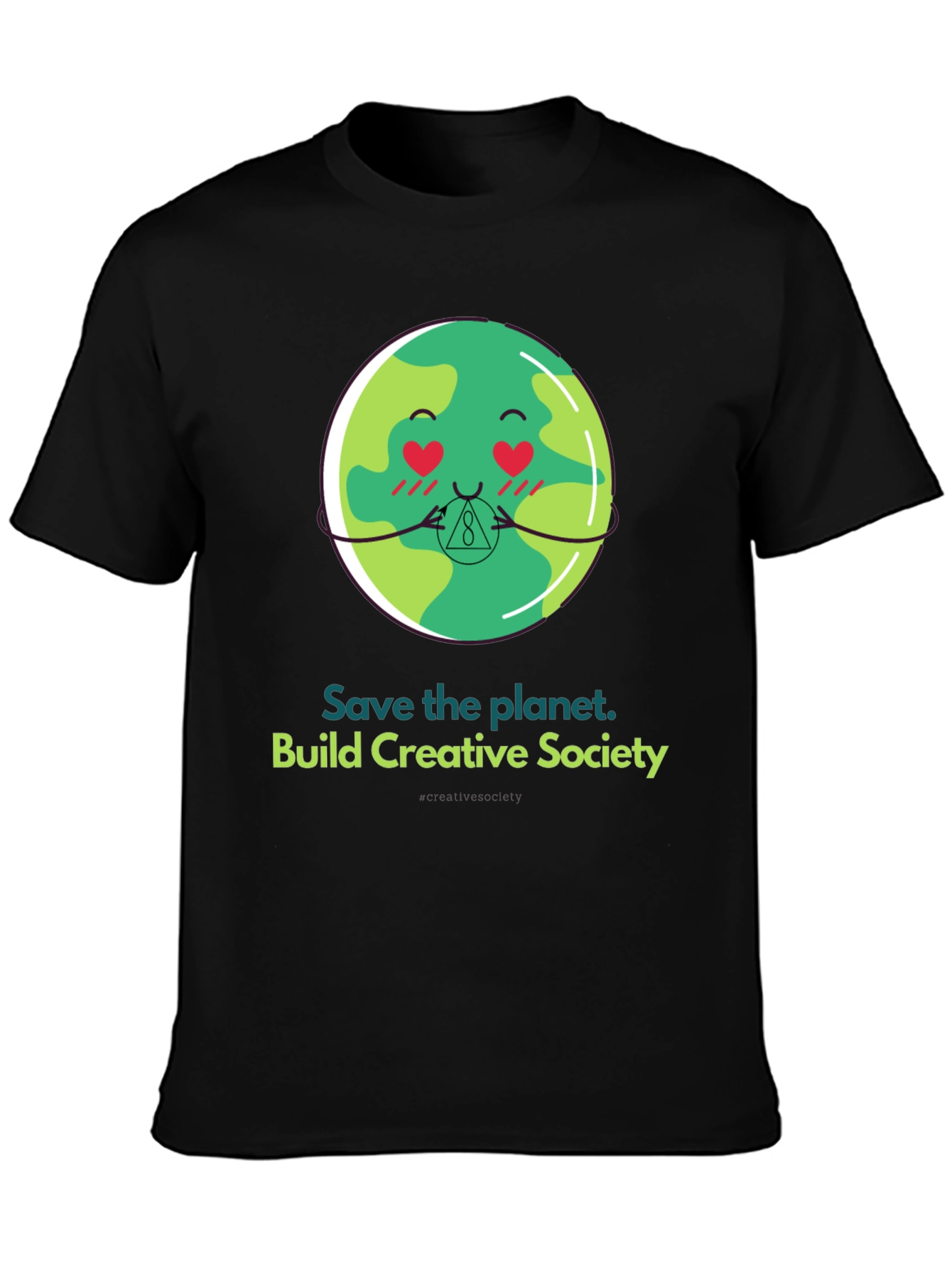 Save the Planet T-Shirt - Earth Emoji Graphic Tee