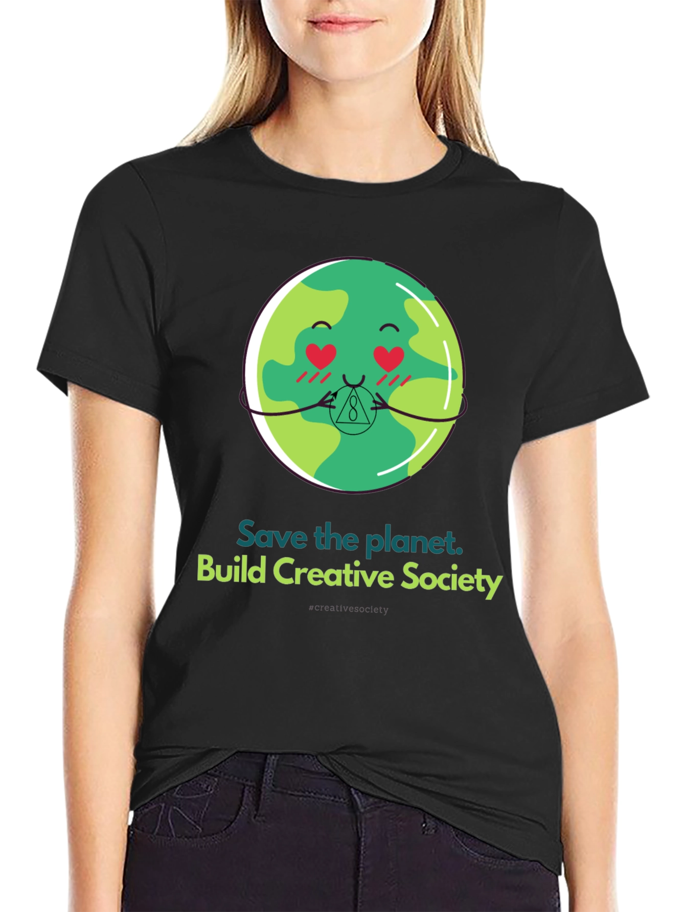 Save the Planet T-Shirt - Earth Emoji Graphic Tee