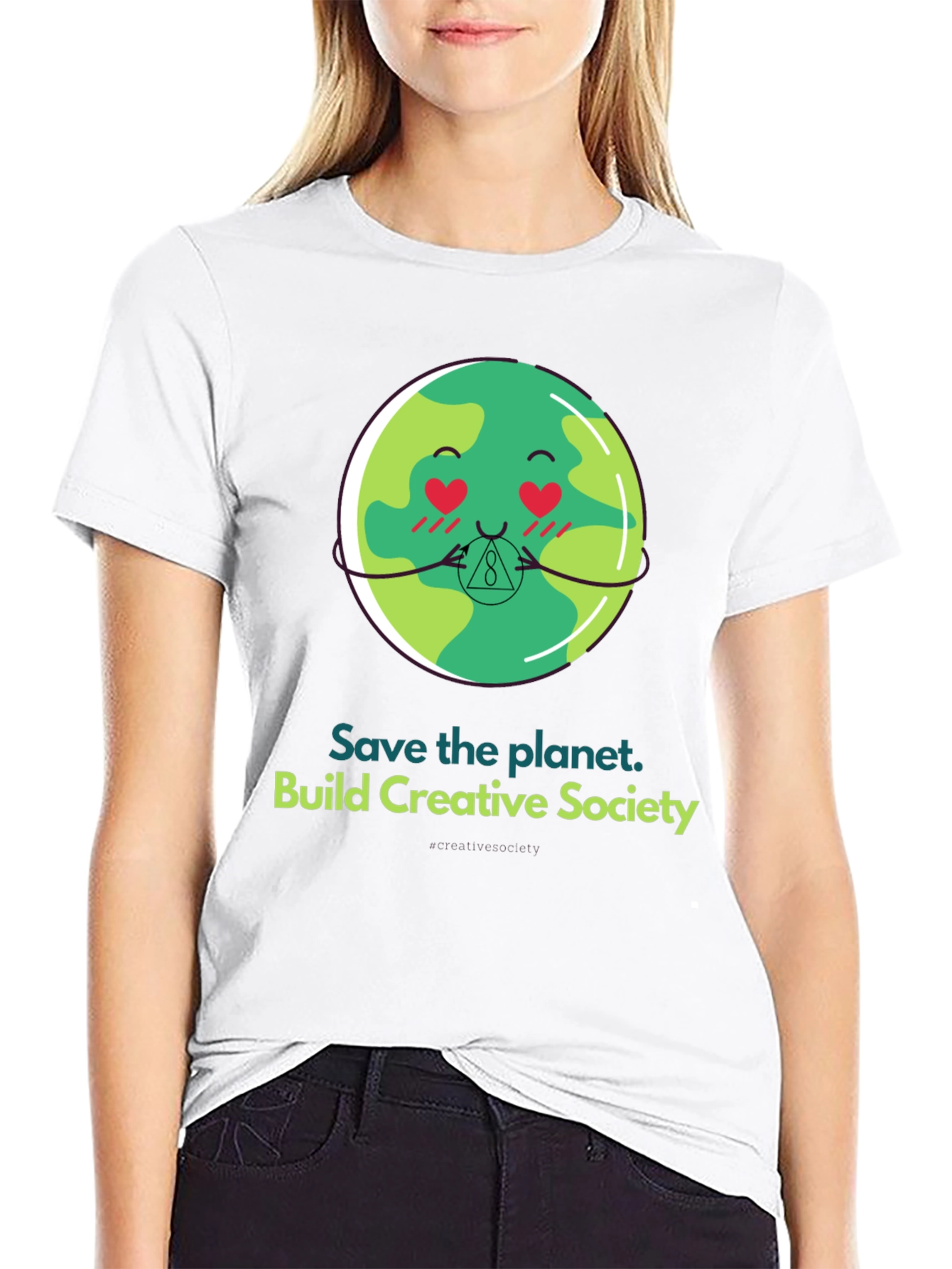 Save the Planet T-Shirt - Earth Emoji Graphic Tee