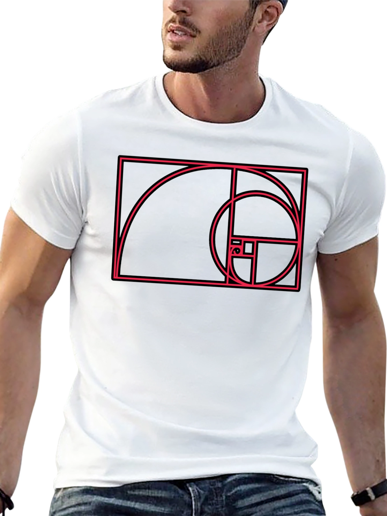 Golden Ratio Fibonacci Sequence Graphic Tee