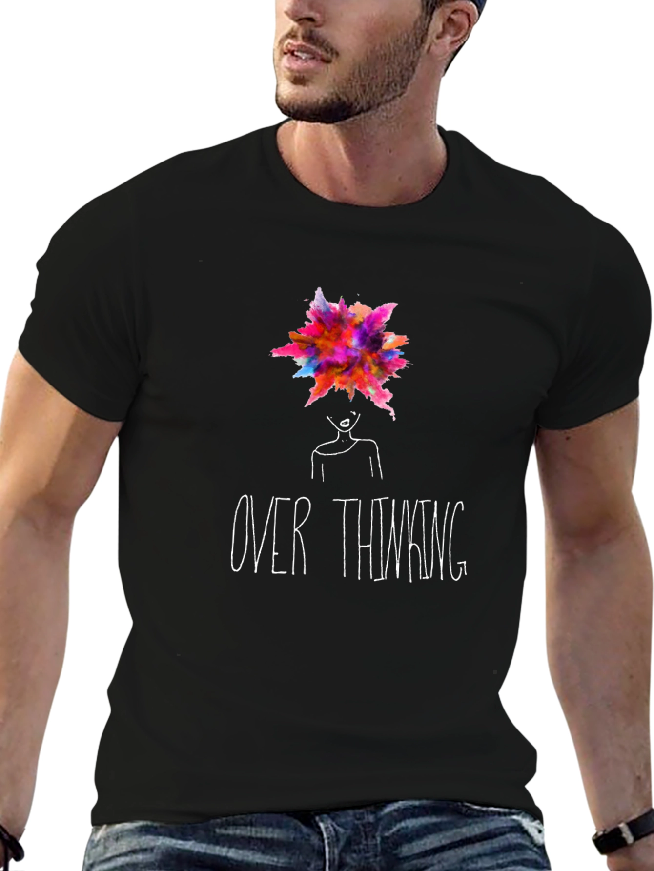 Overthinking Graphic Tee - Stylish Unisex T-Shirt