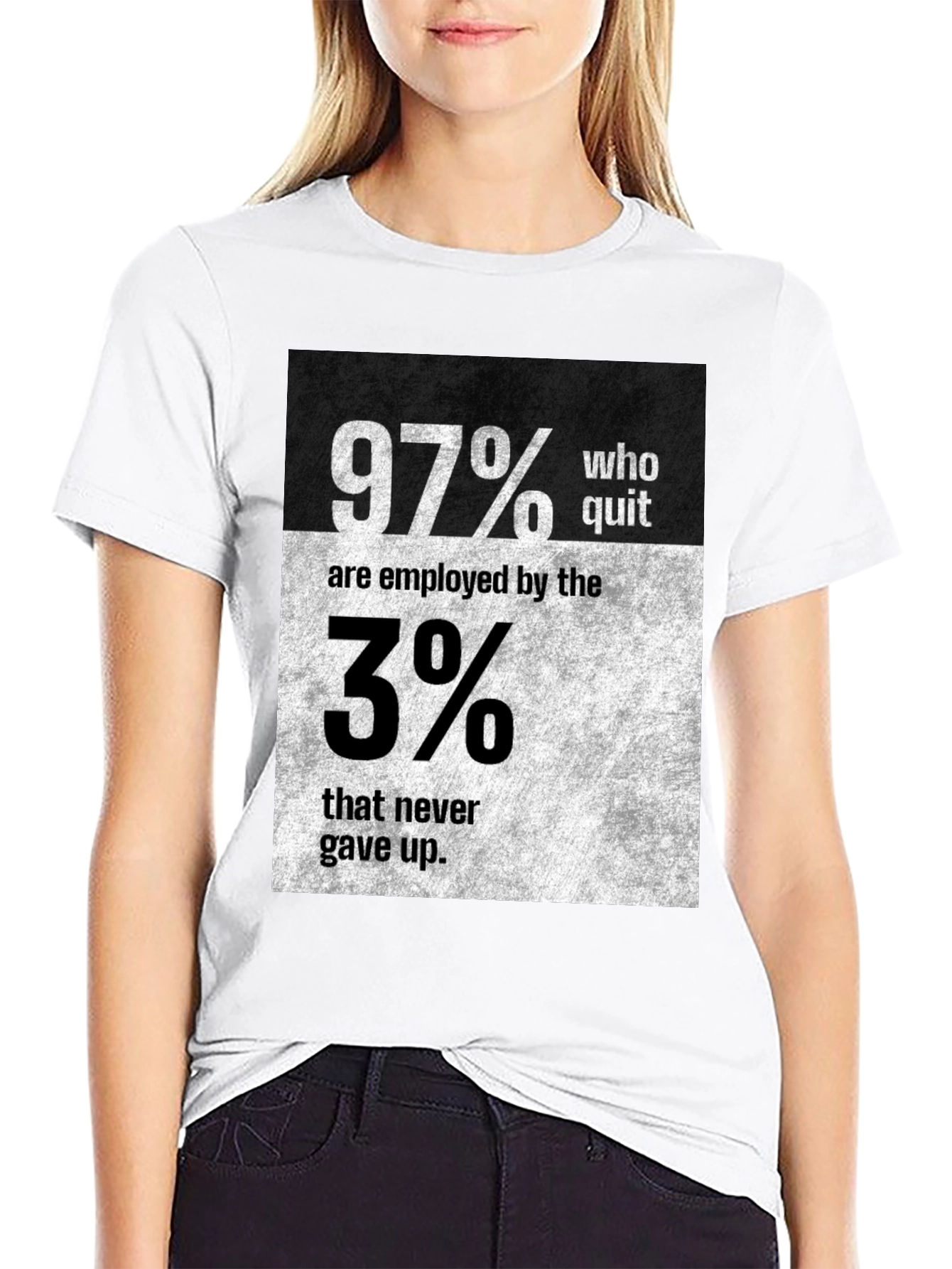 Motivational 97% vs 3% Graphic T-Shirt