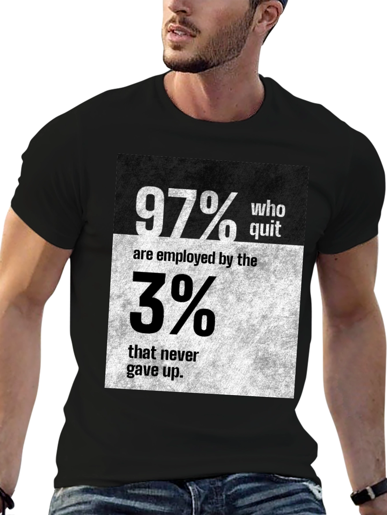 Motivational 97% vs 3% Graphic T-Shirt