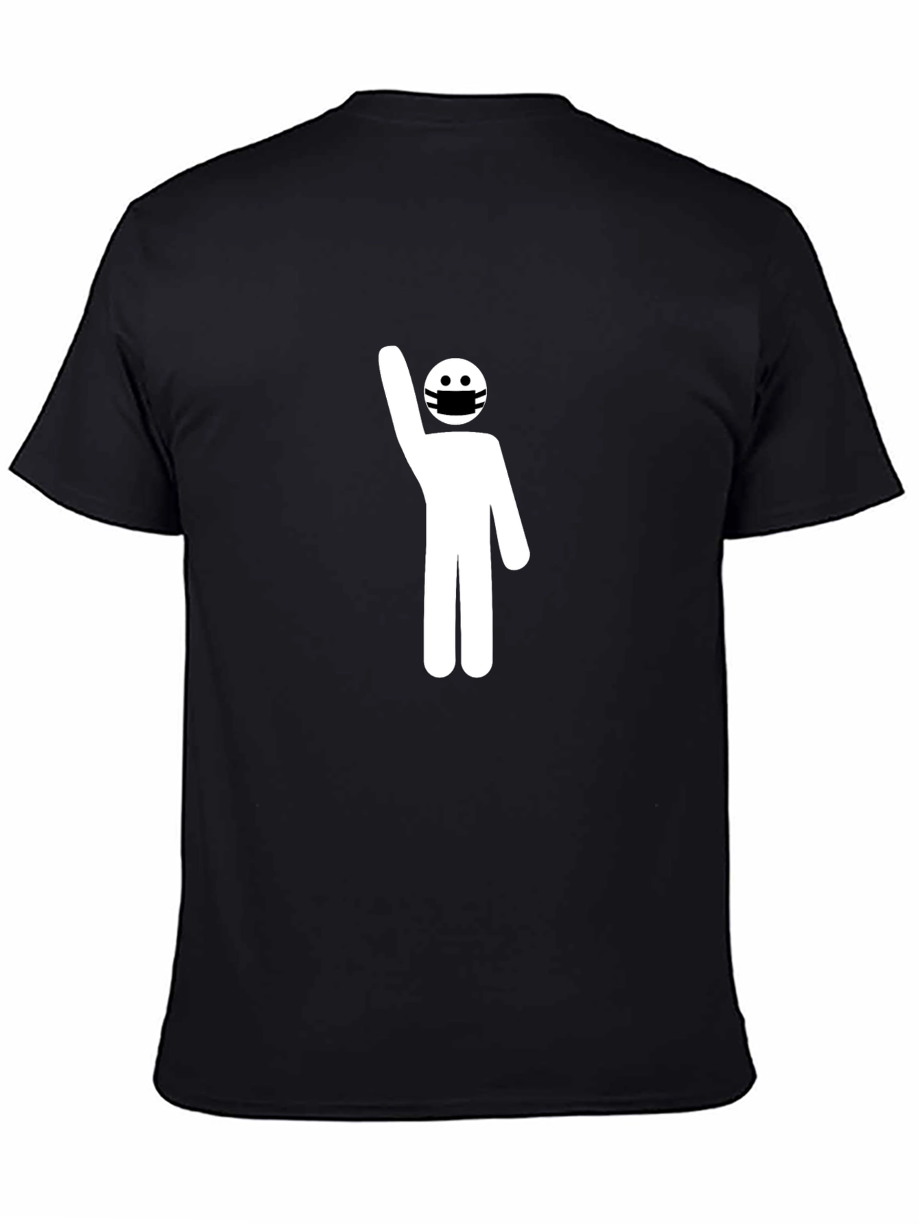 Masked Stick Figure Protest T-Shirt