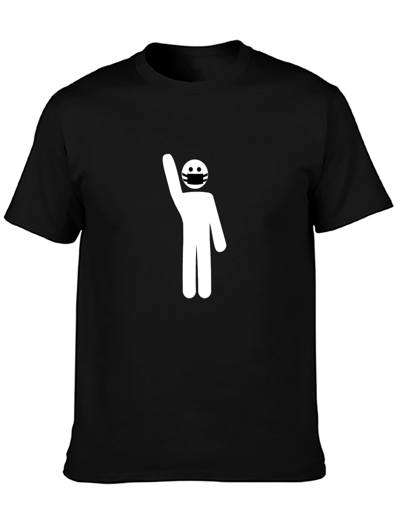 Masked Stick Figure Protest T-Shirt