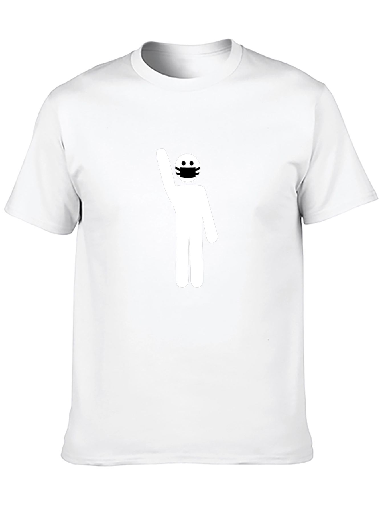 Masked Stick Figure Protest T-Shirt