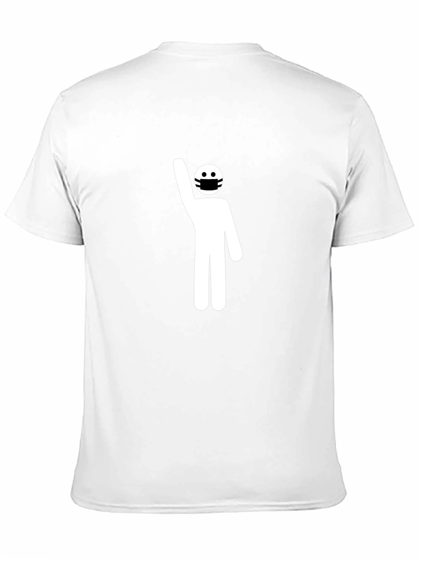 Masked Stick Figure Protest T-Shirt