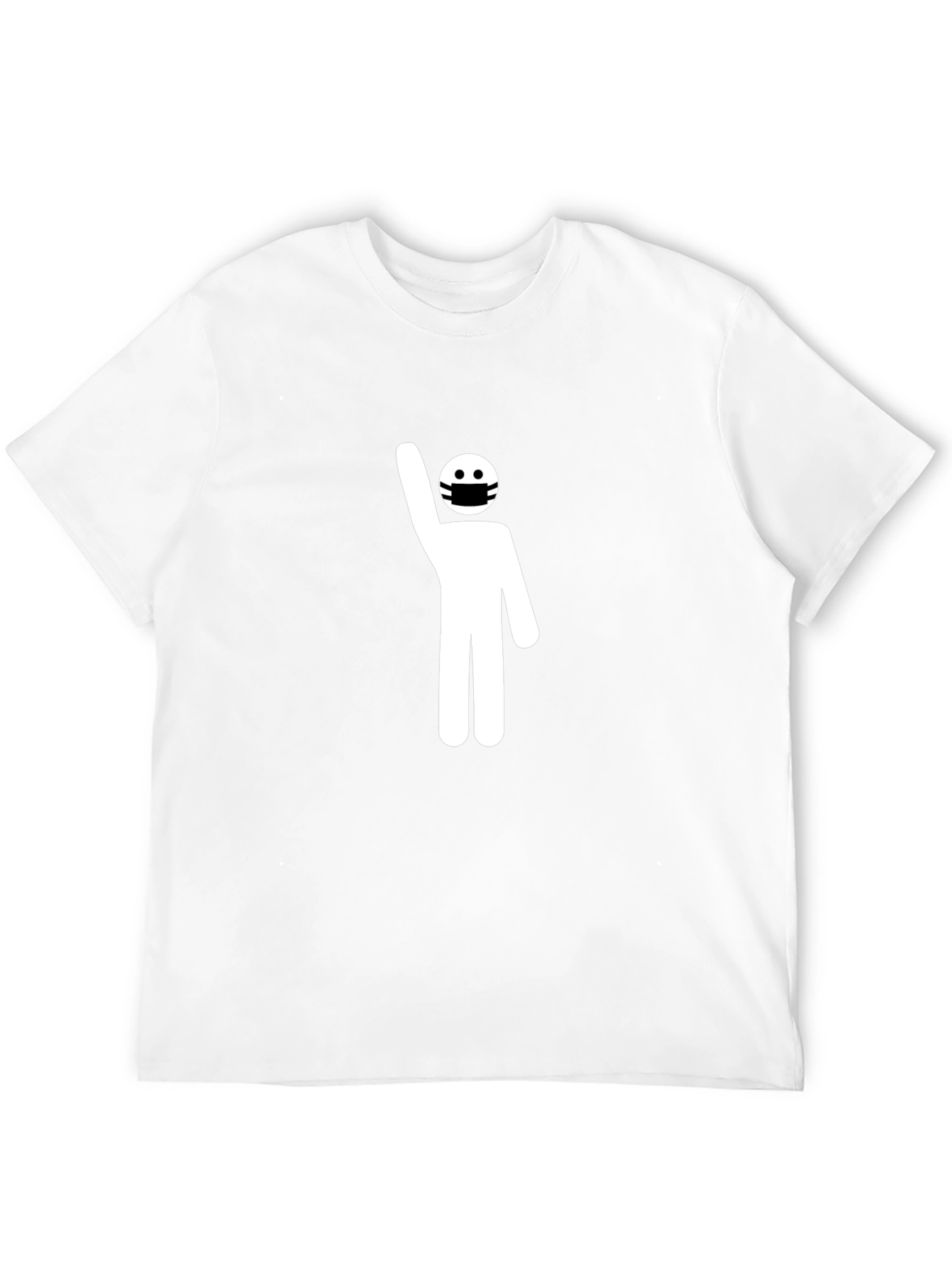 Masked Stick Figure Protest T-Shirt