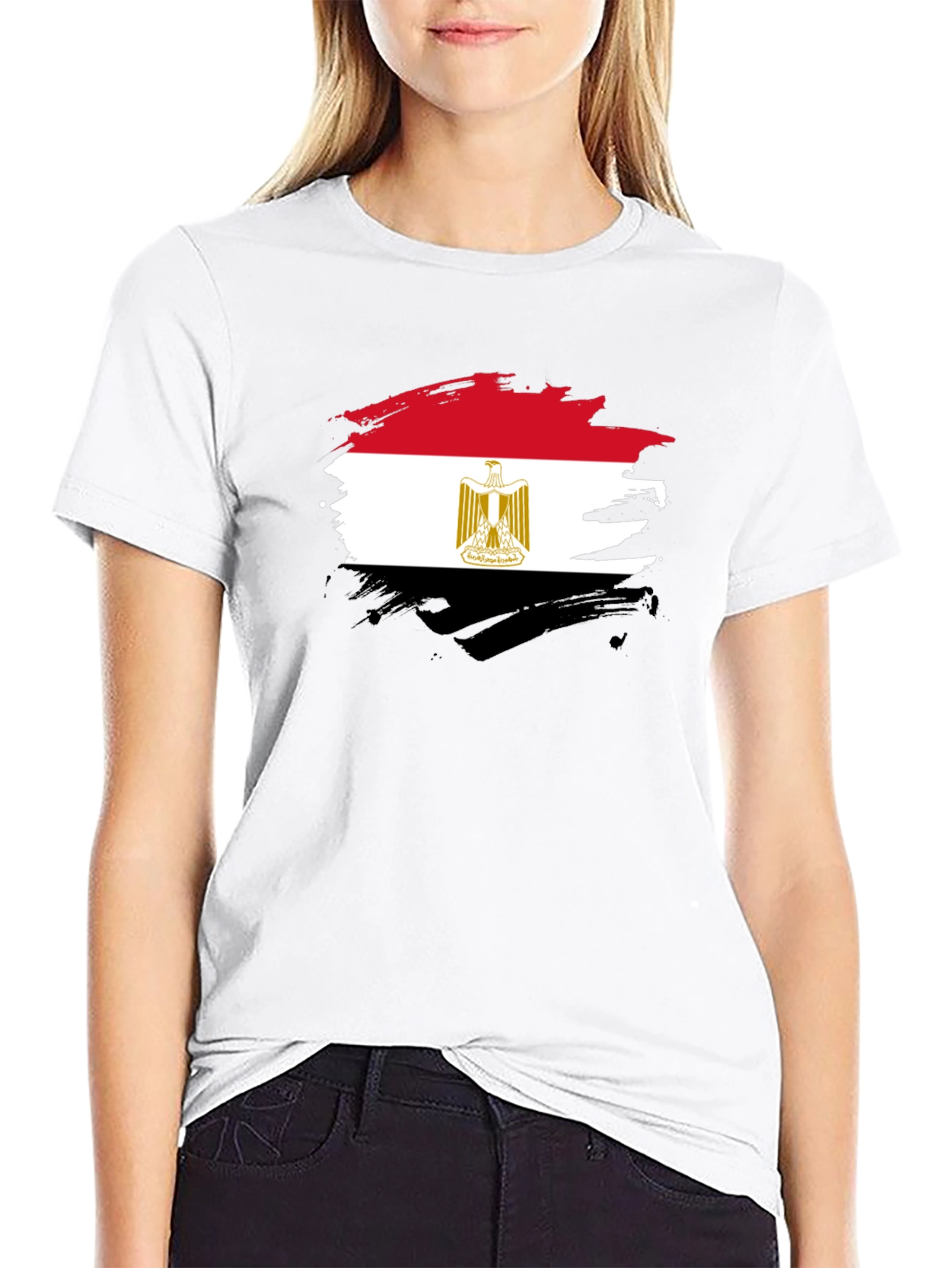 Egyptian Flag Graphic T-Shirt - Black