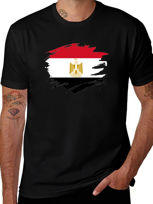 Egyptian Flag Graphic T-Shirt - Black