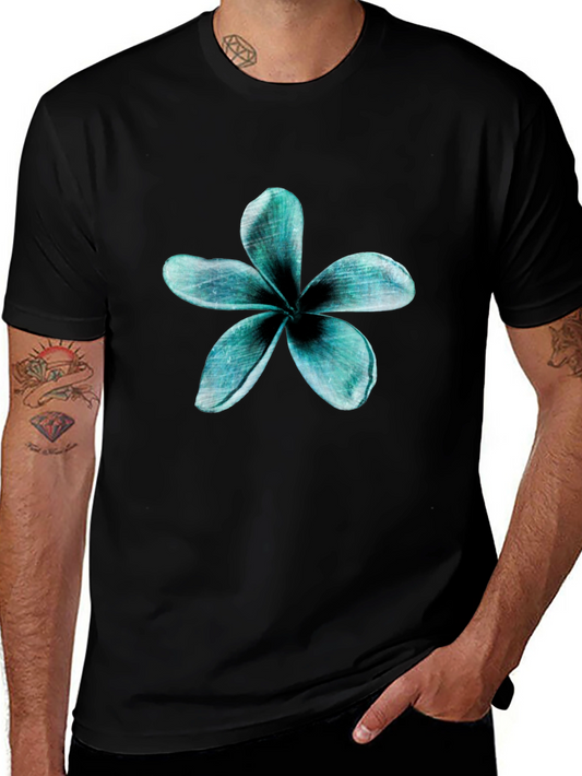 Floral Print Black T-Shirt