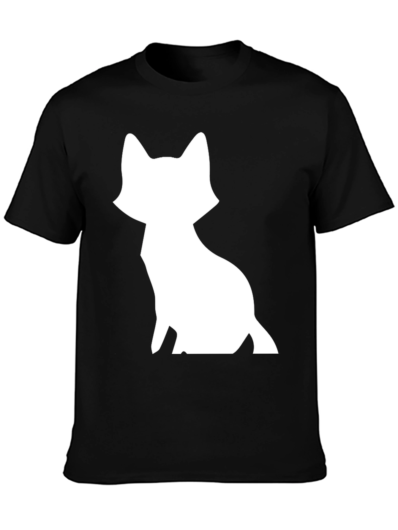 Fox Graphic T-Shirt - Black Cotton Tee