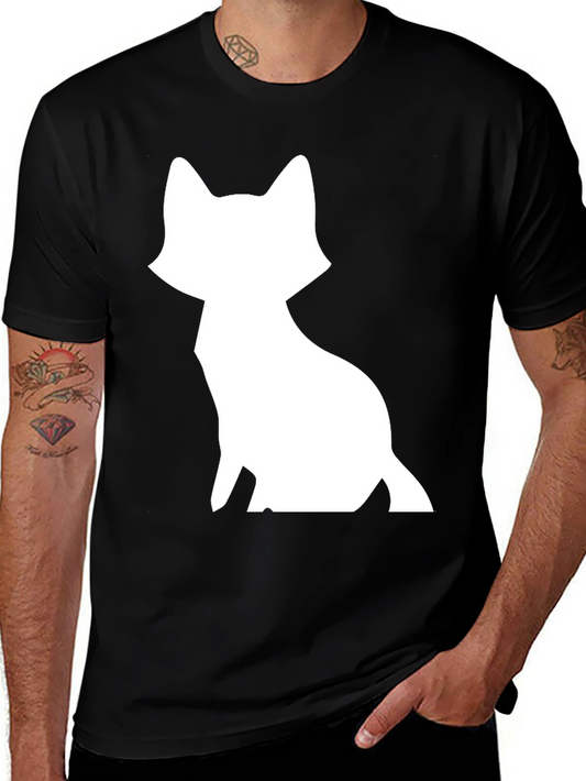 Fox Graphic T-Shirt - Black Cotton Tee