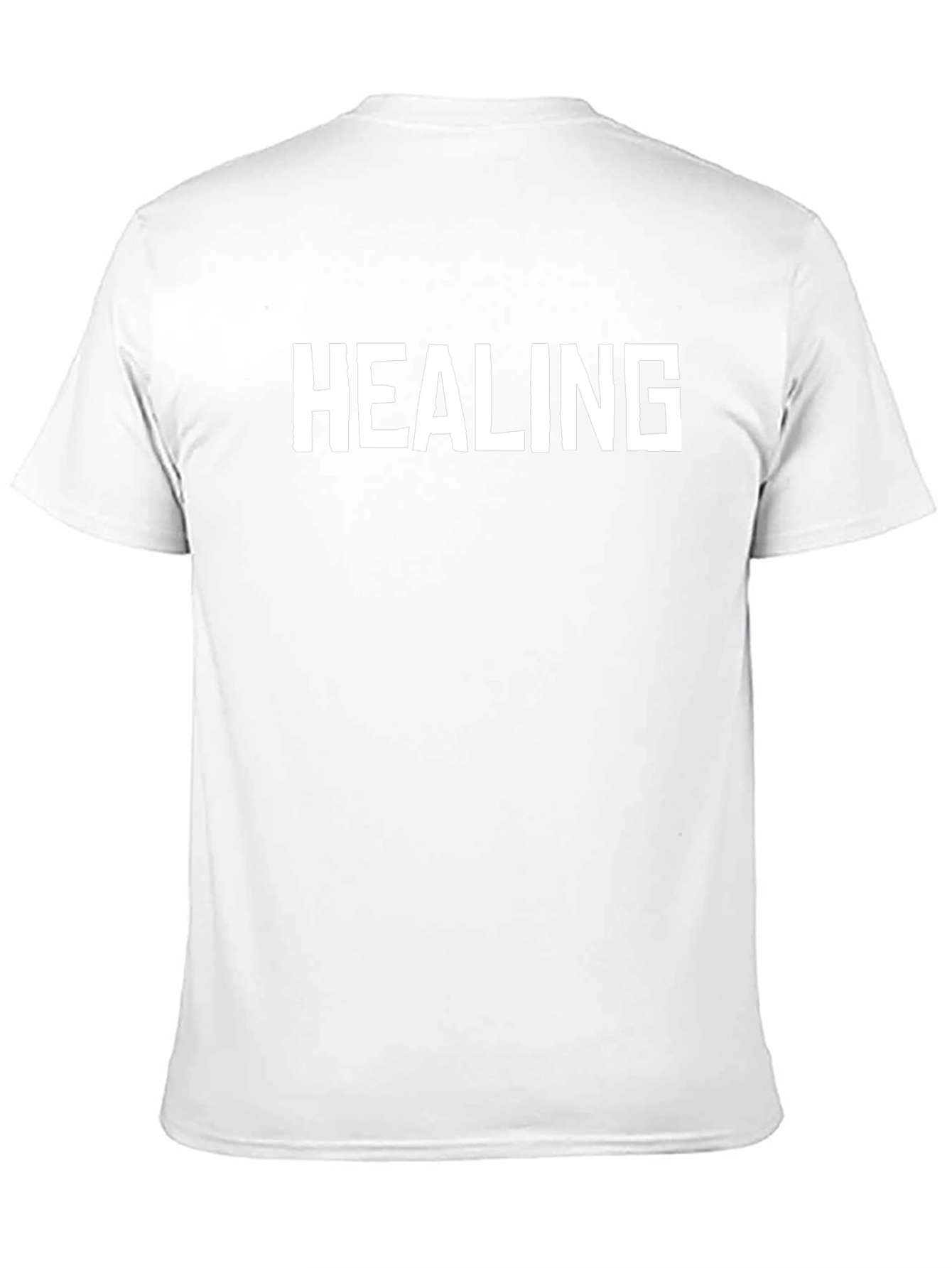 Healing Graphic Tee - Black Casual T-Shirt