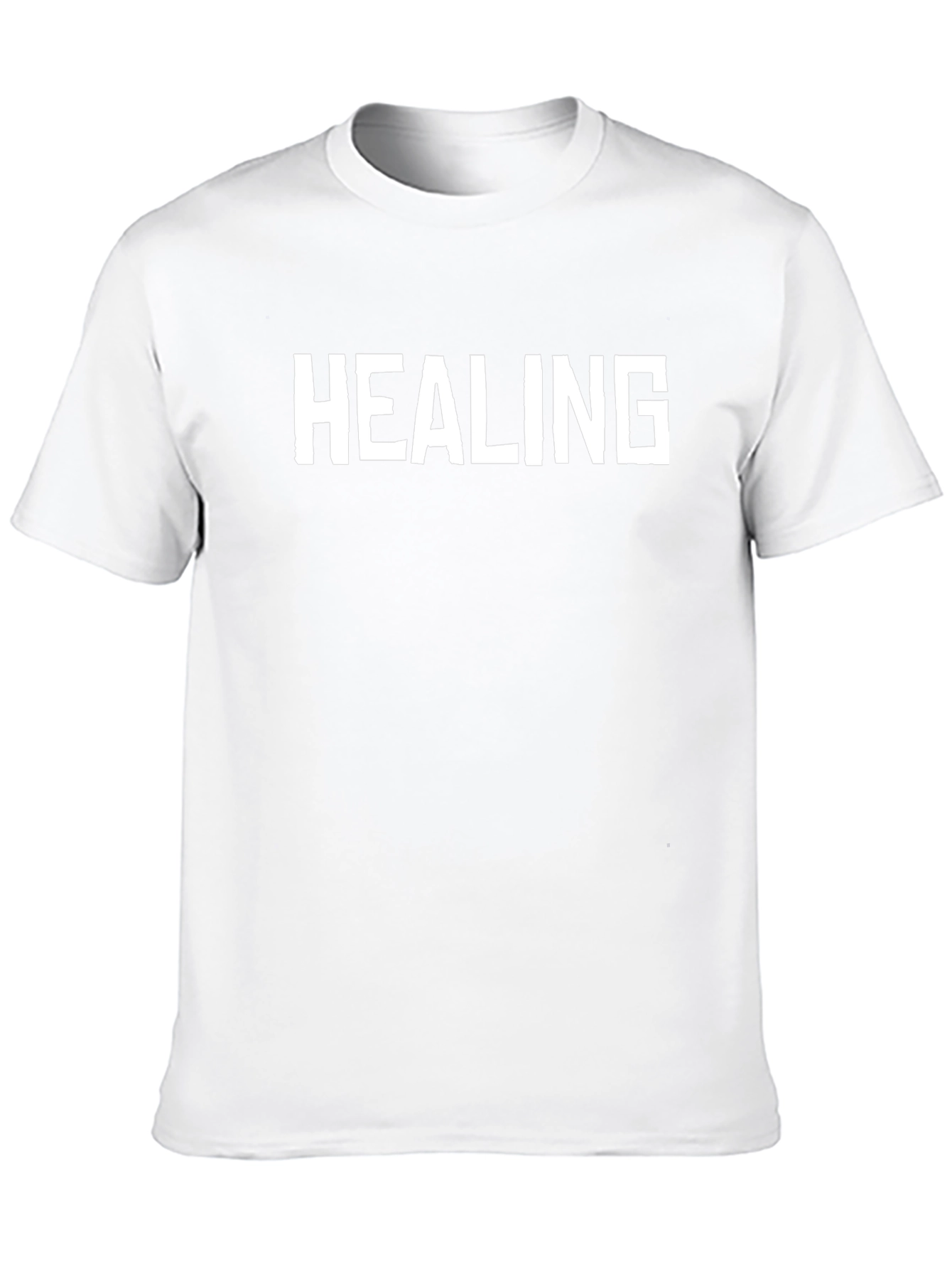 Healing Graphic Tee - Black Casual T-Shirt