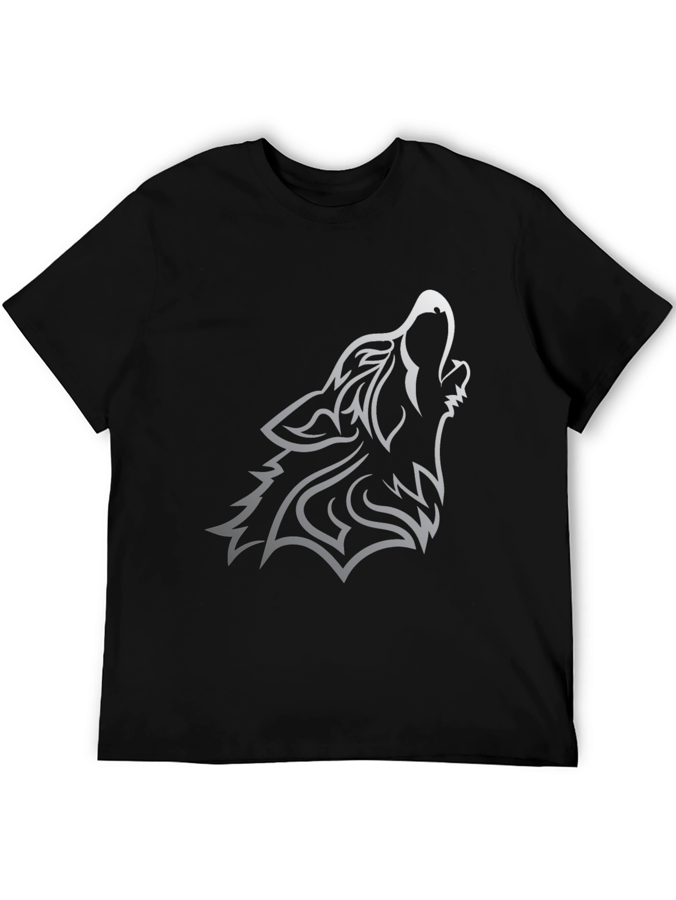 Black Wolf Graphic Tee - Mens Short Sleeve