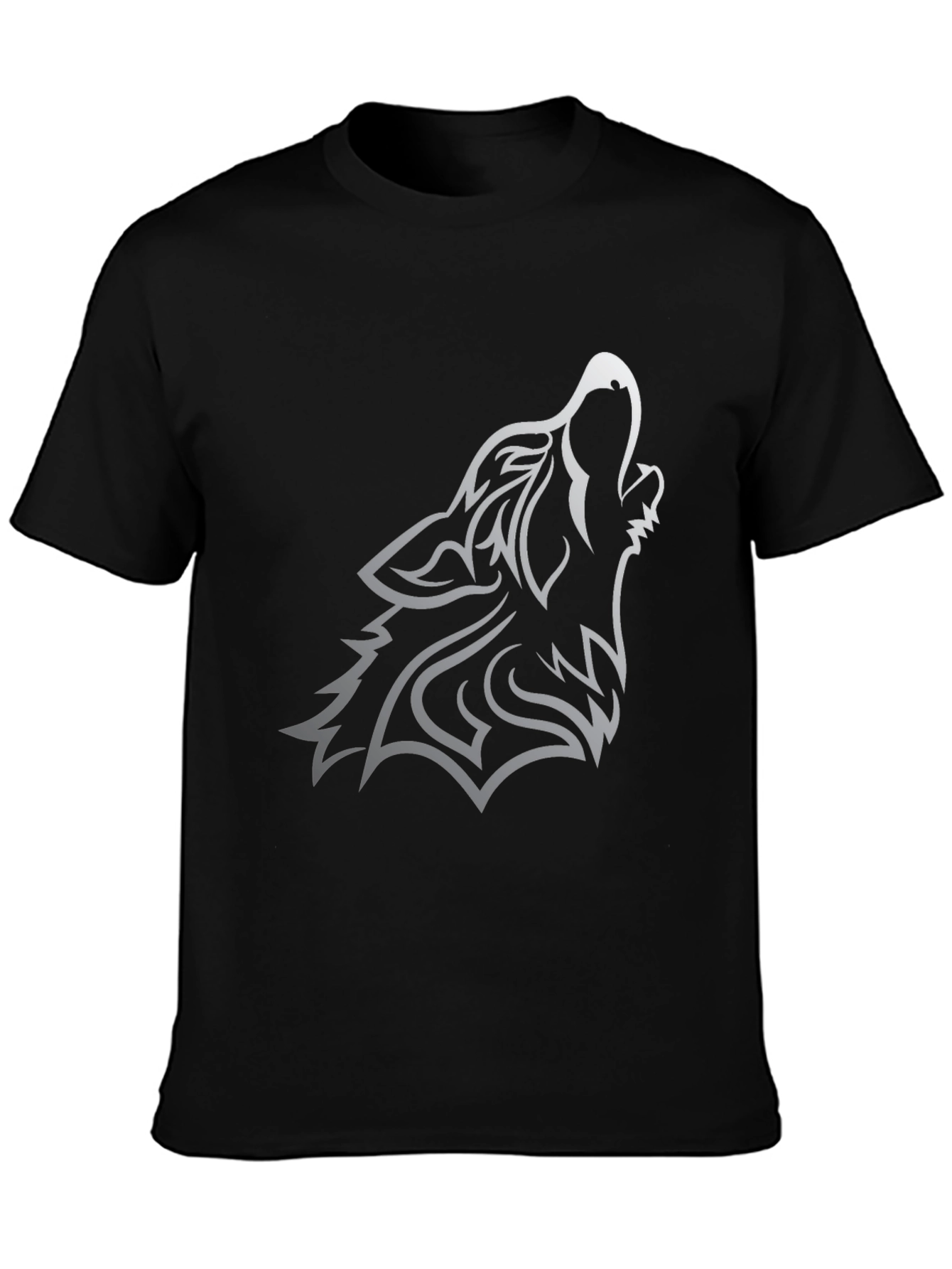 Black Wolf Graphic Tee - Mens Short Sleeve