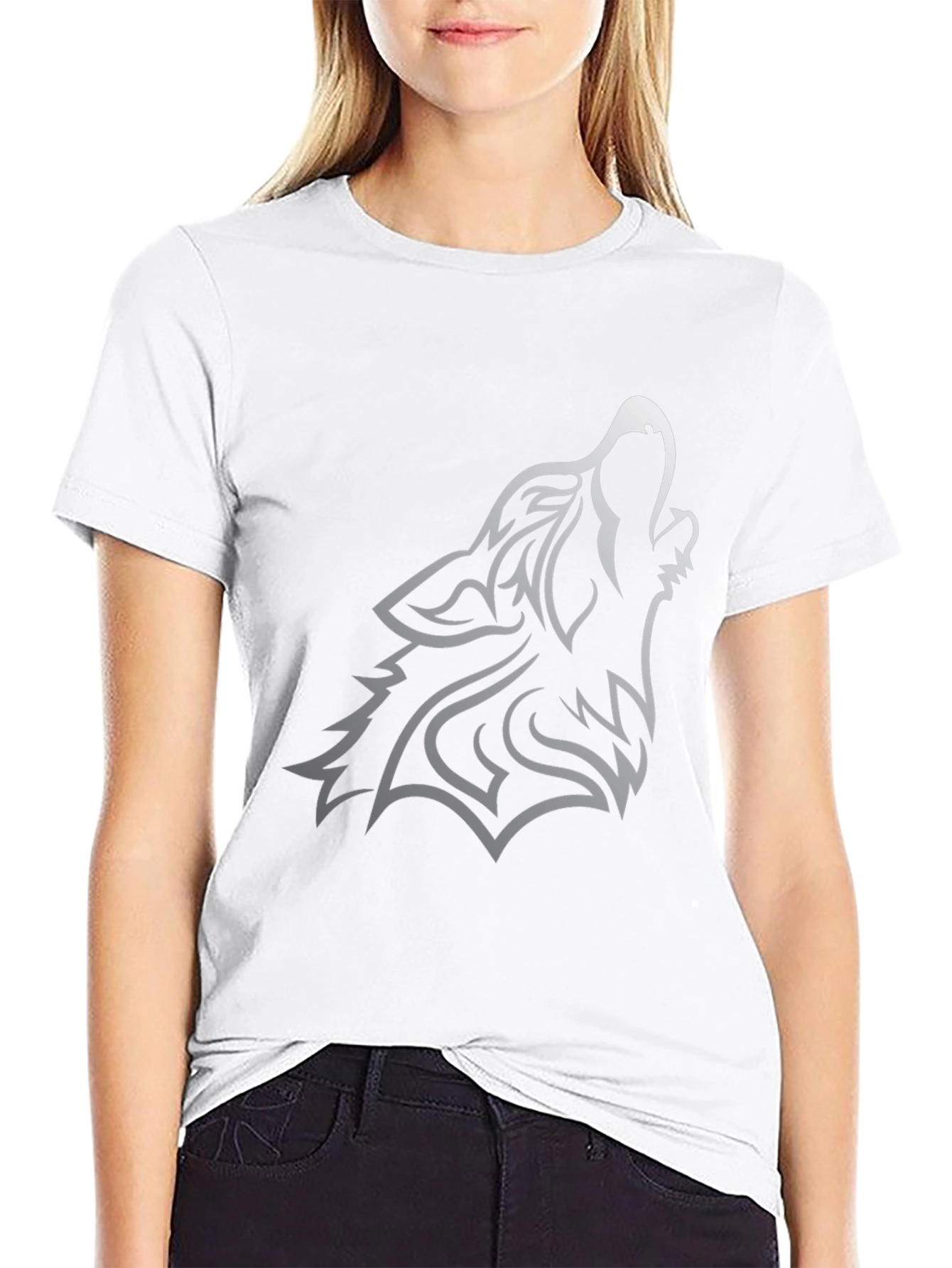 Black Wolf Graphic Tee - Mens Short Sleeve