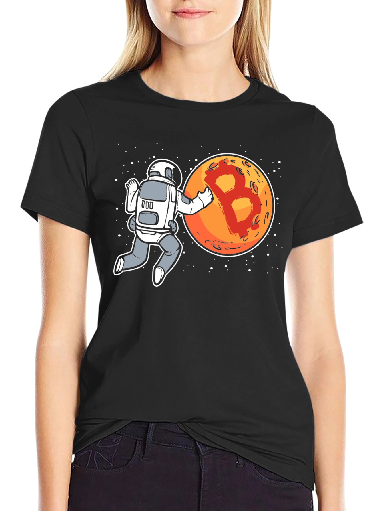 Bitcoin Astronaut Graphic T-Shirt