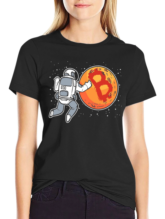 Bitcoin Astronaut Graphic T-Shirt