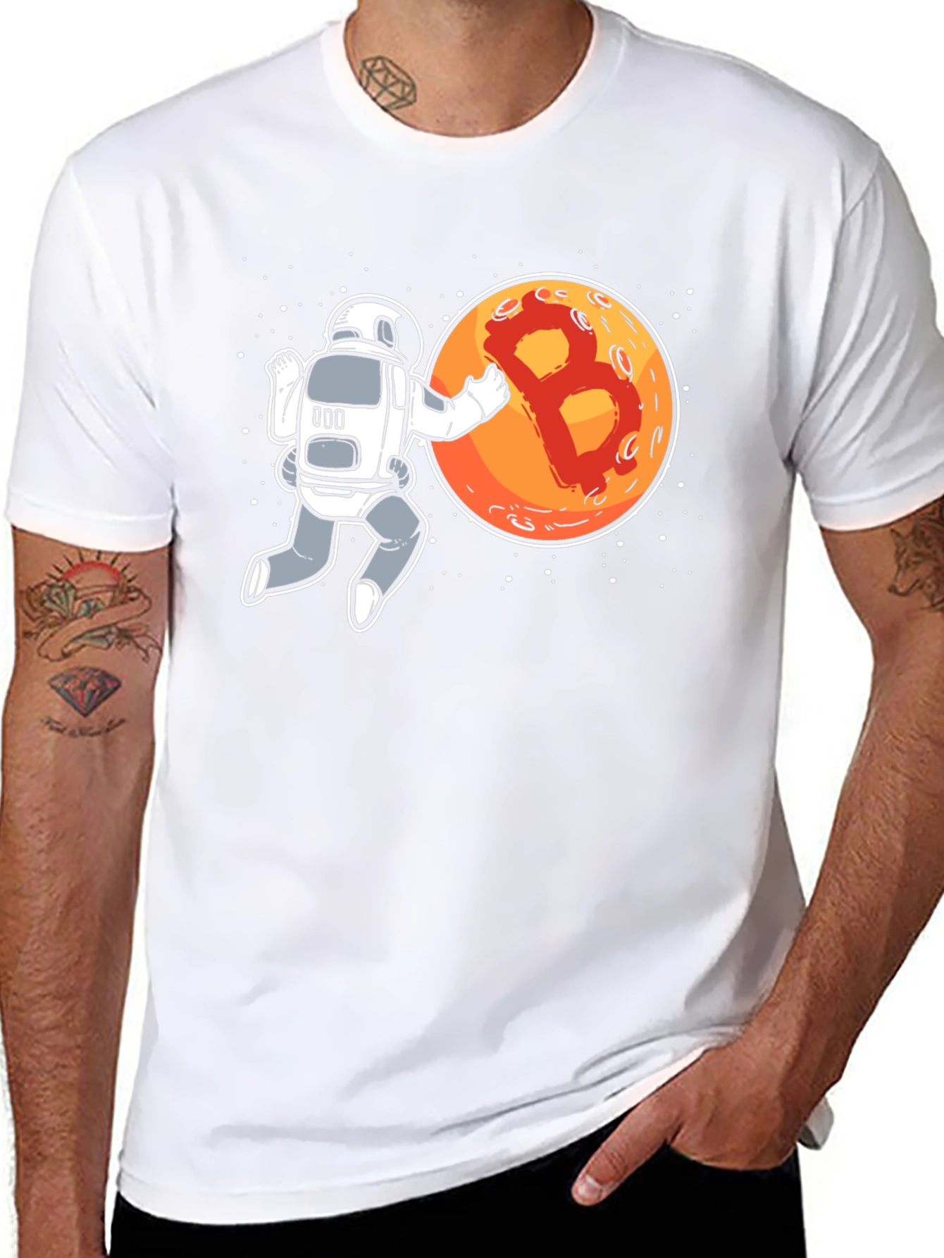 Bitcoin Astronaut Graphic T-Shirt