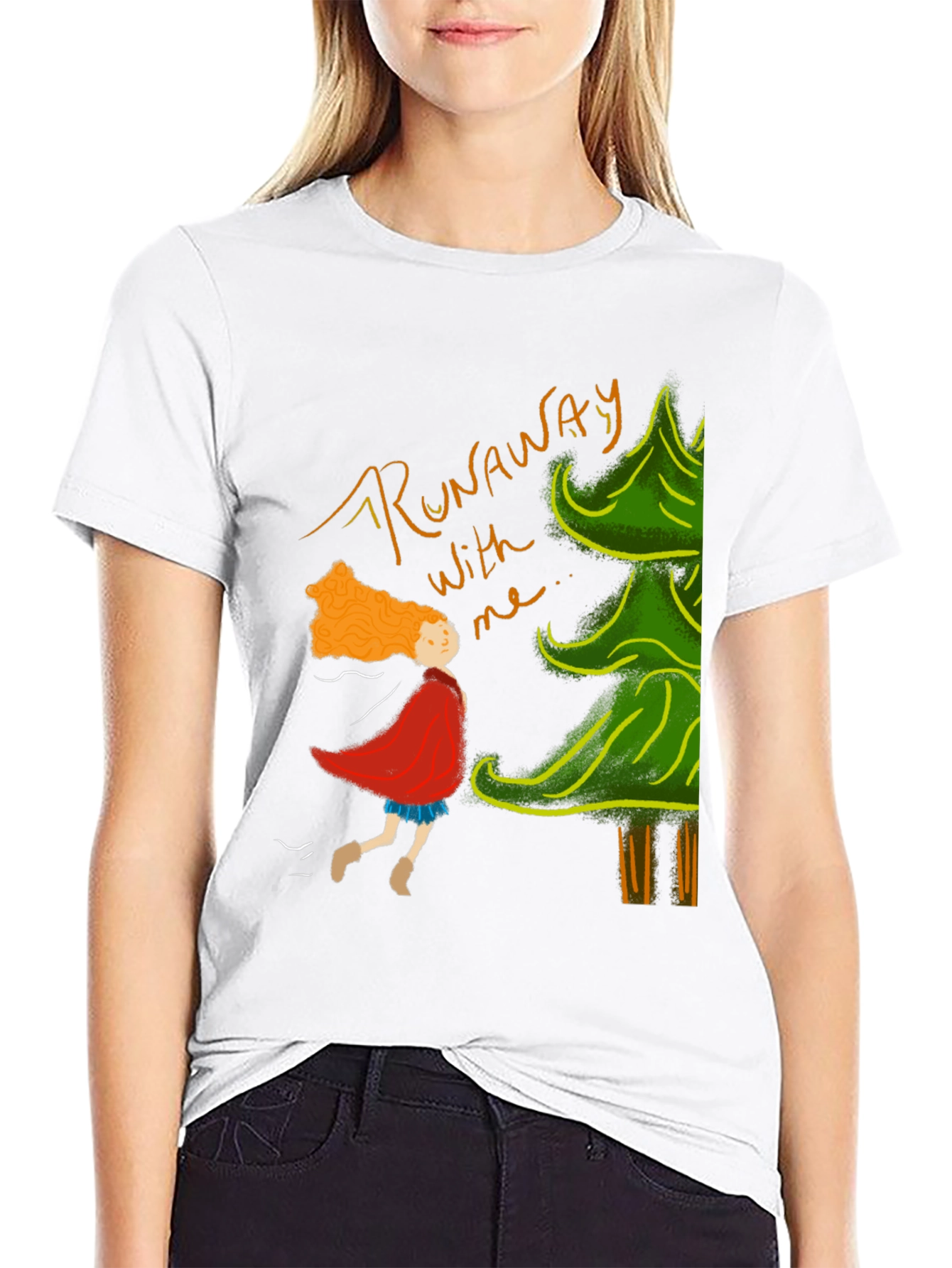 Runaway T-Shirt: Whimsical Forest Adventure Tee