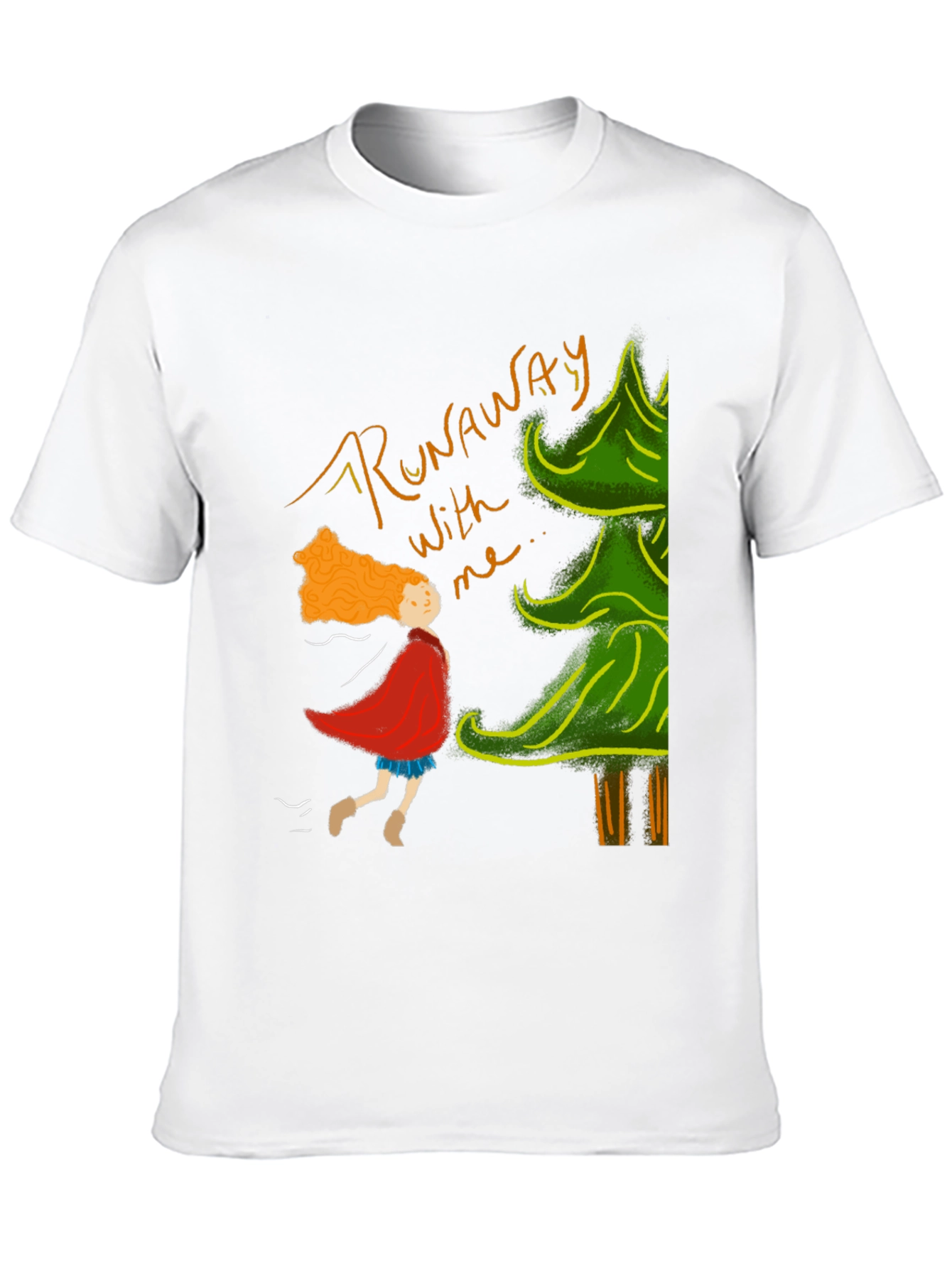 Runaway T-Shirt: Whimsical Forest Adventure Tee