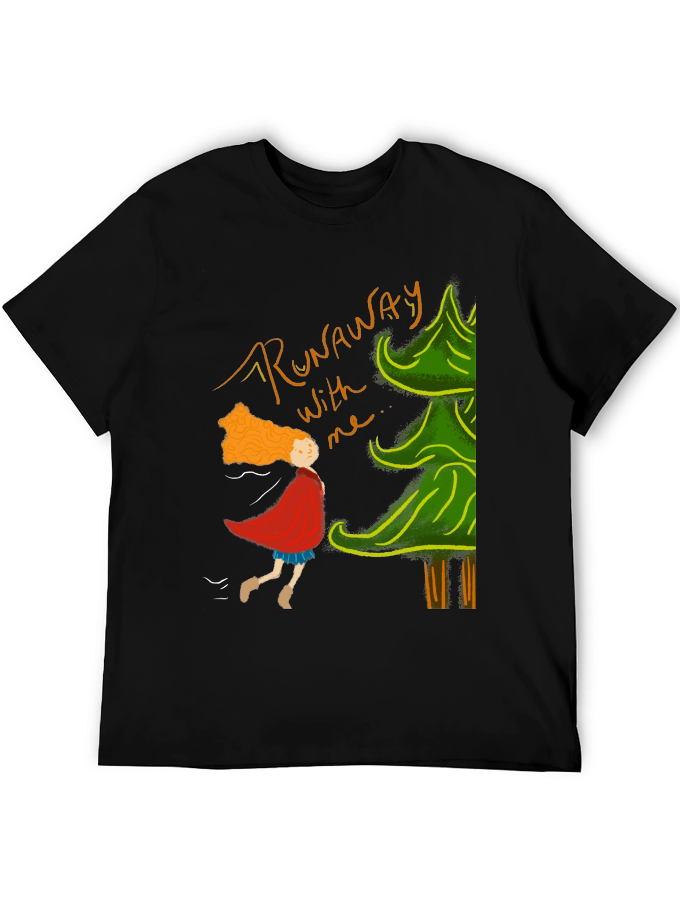 Runaway T-Shirt: Whimsical Forest Adventure Tee